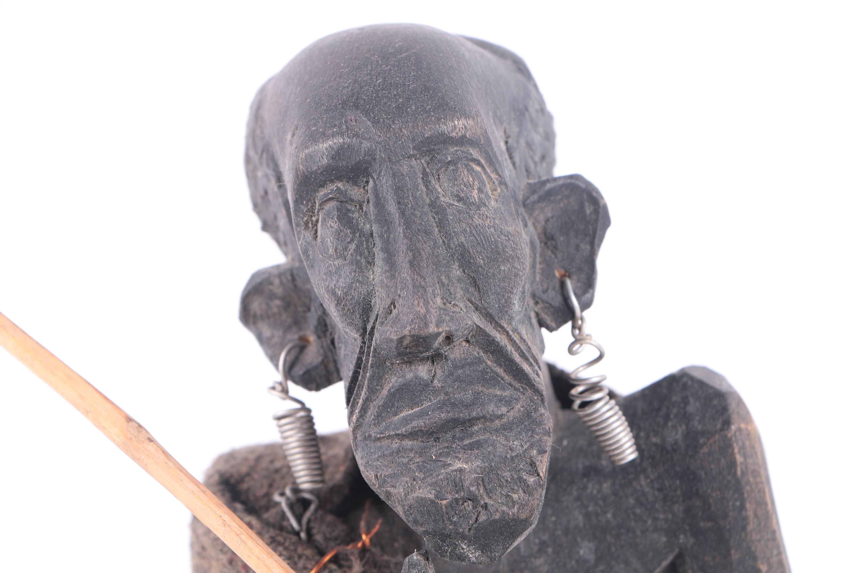 Kenyan Carved Wood Figurines Including Work by Dawson