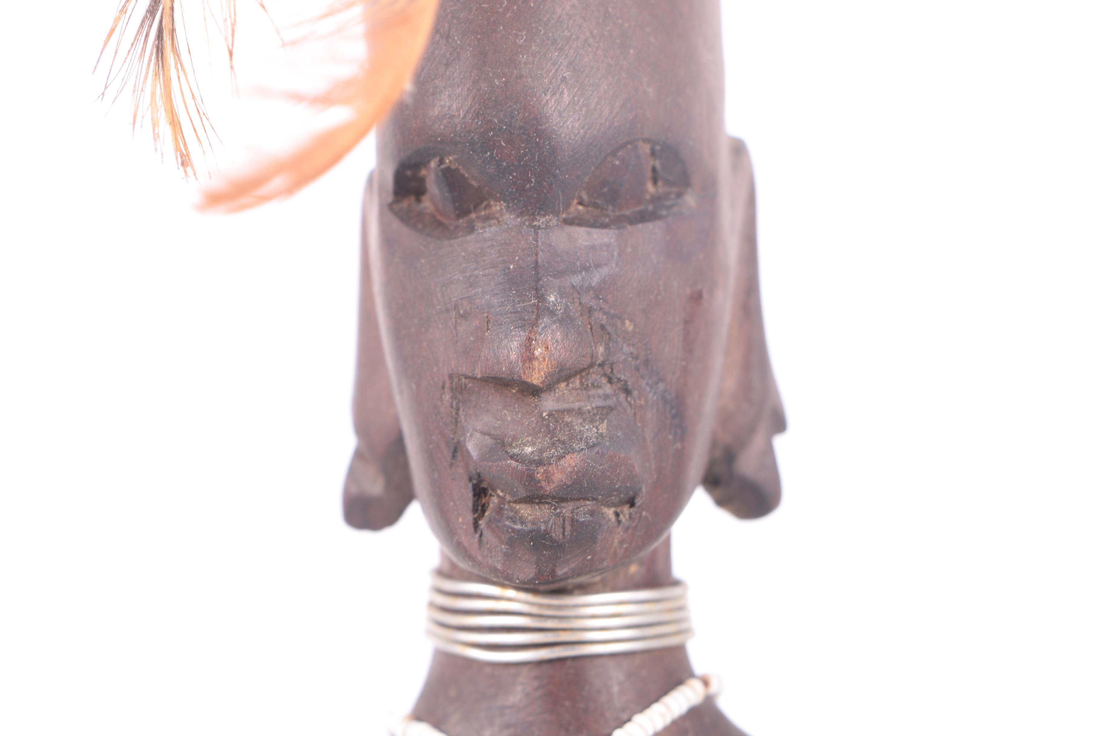 Kenyan Carved Wood Figurines Including Work by Dawson