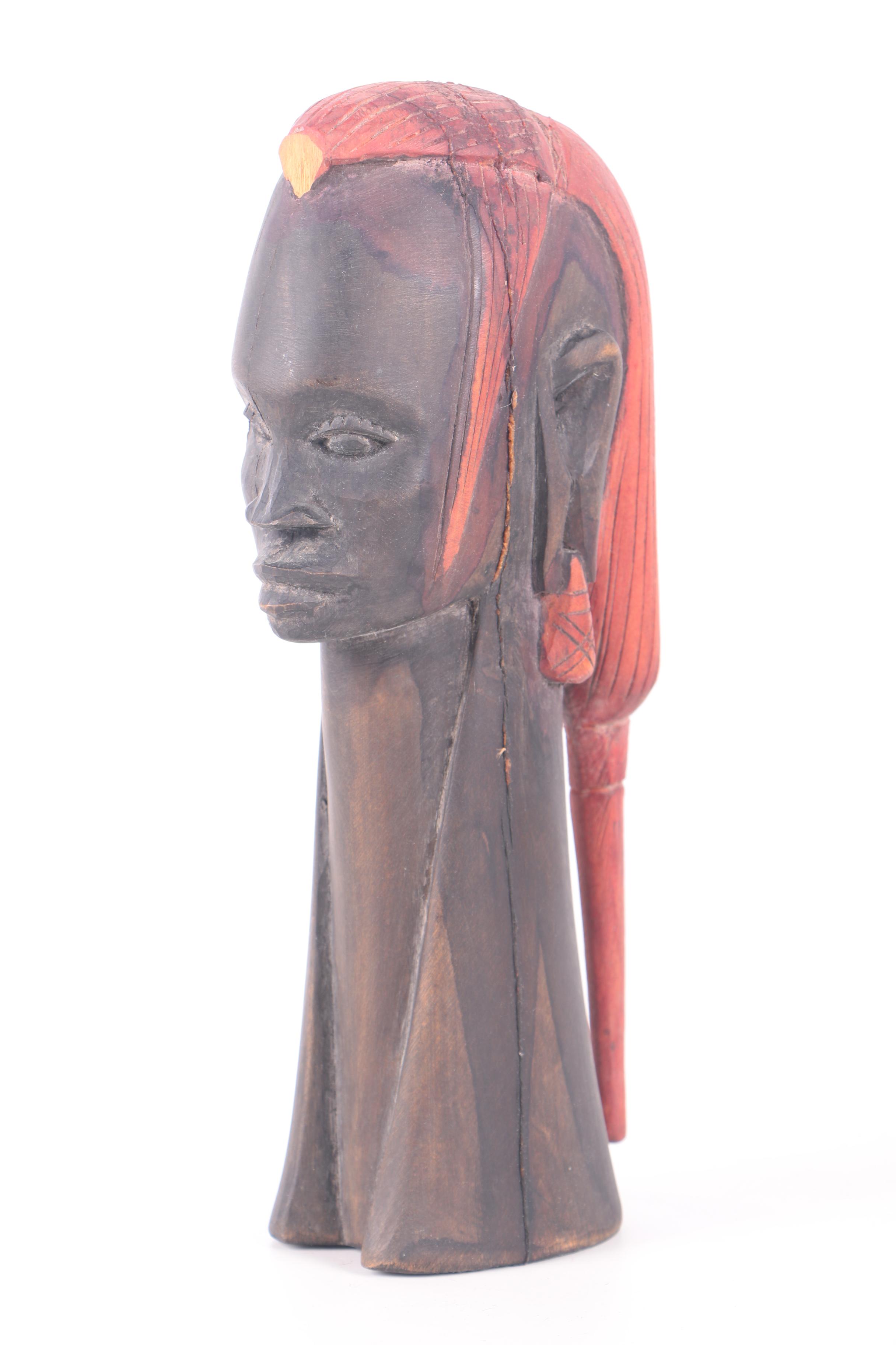 Kenyan Carved Wood Figurines Including Work by Dawson