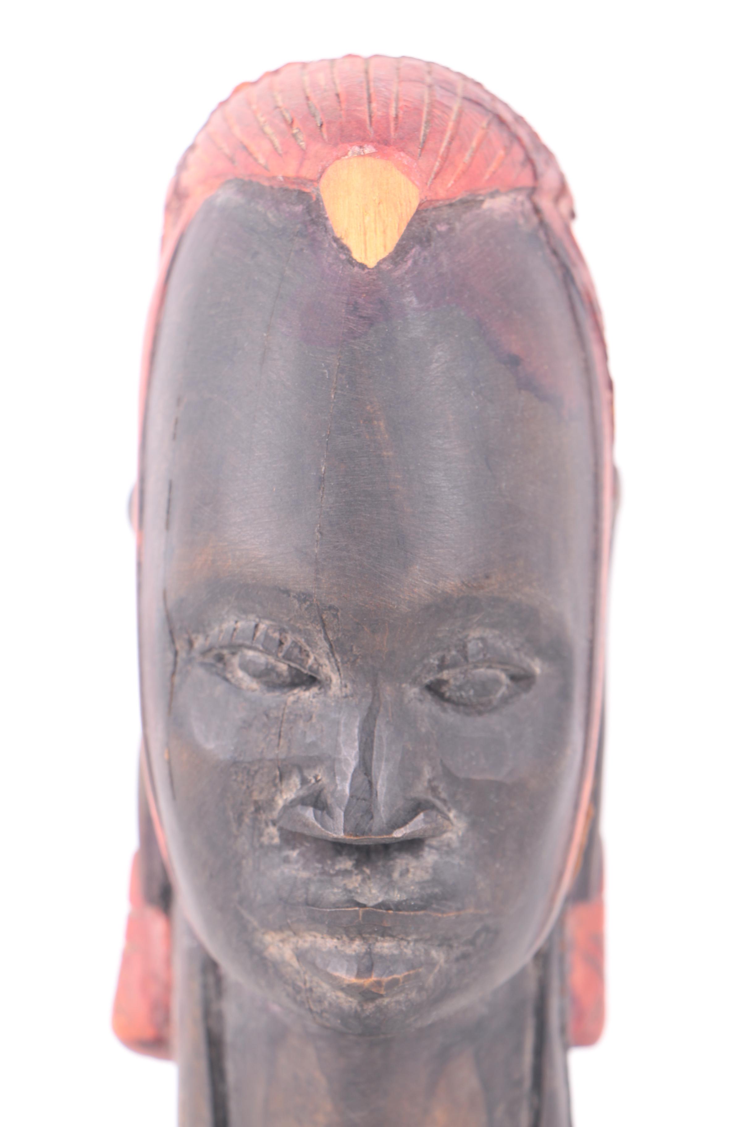 Kenyan Carved Wood Figurines Including Work by Dawson