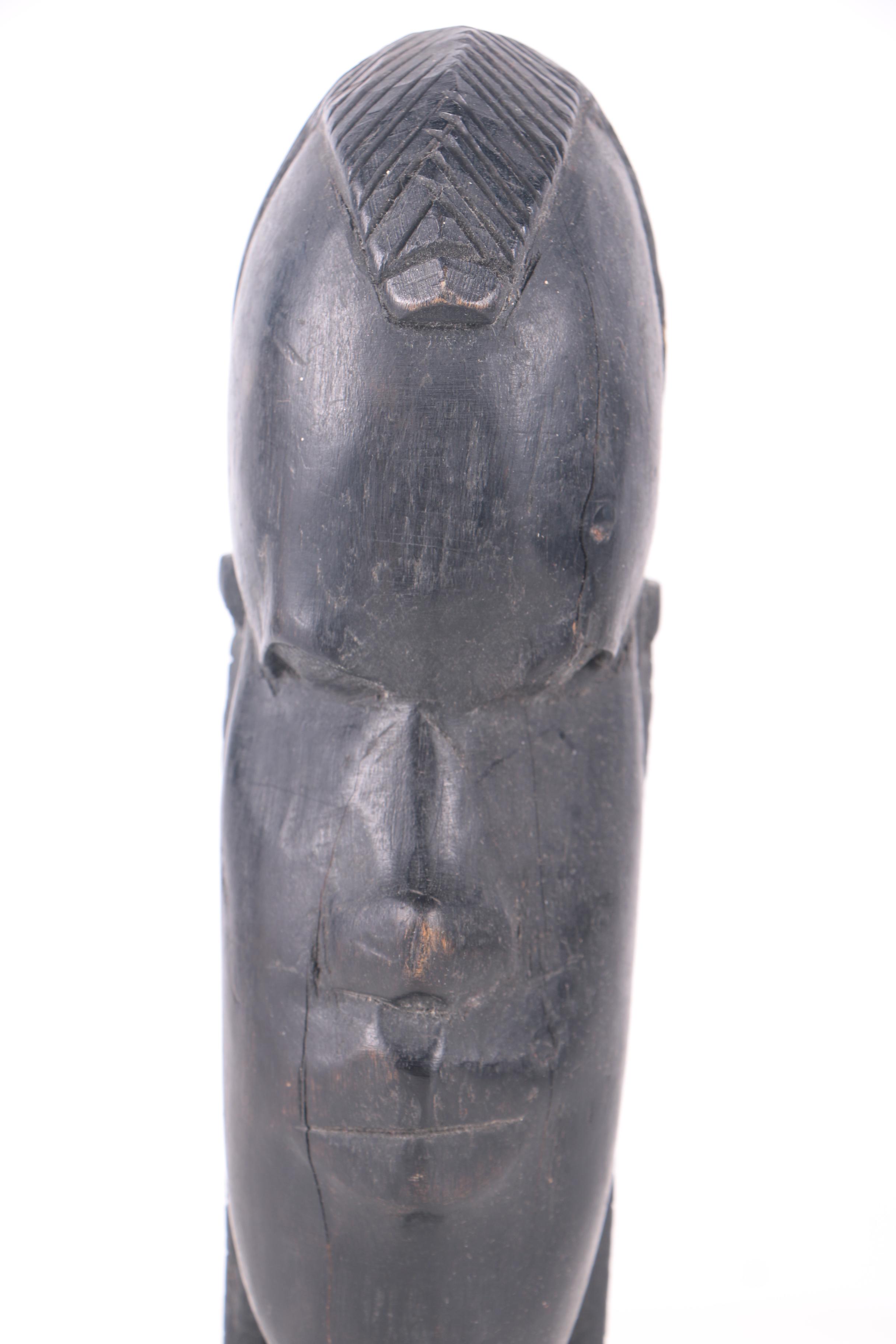 Kenyan Carved Wood Figurines Including Work by Dawson