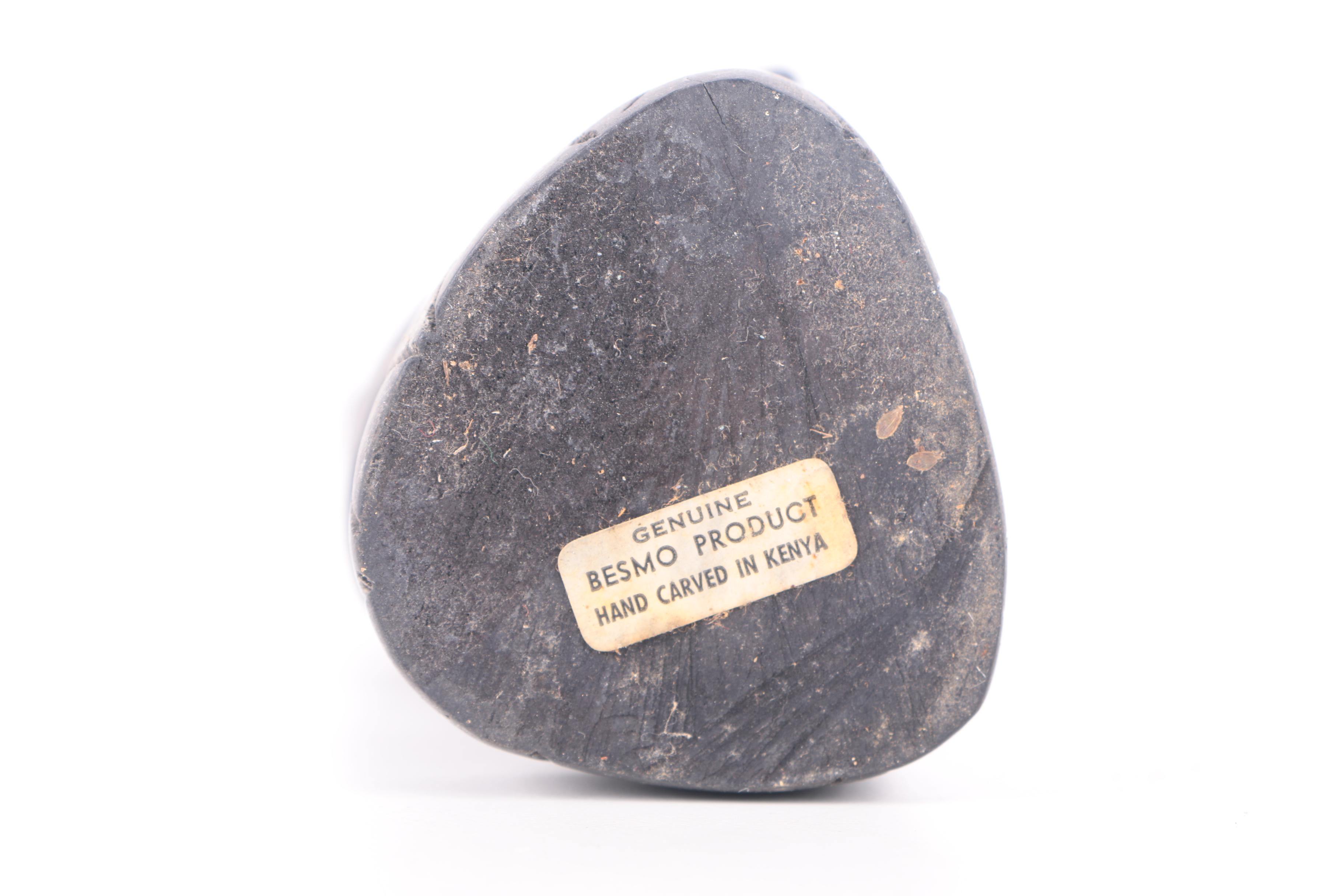 Kenyan Carved Wood Figurines Including Work by Dawson