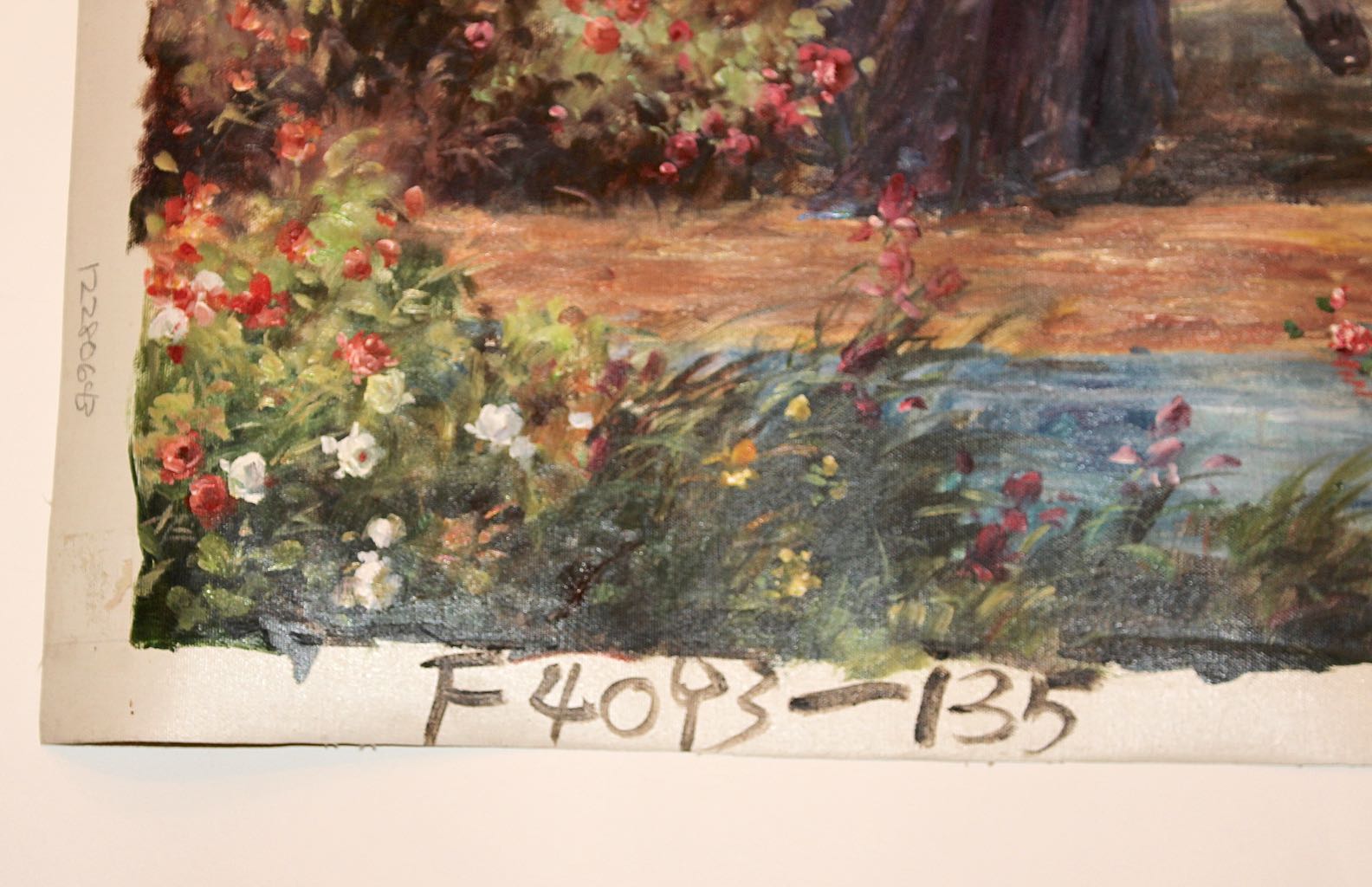 Unsigned Oil of 18th Century Style European Garden Party Gathering