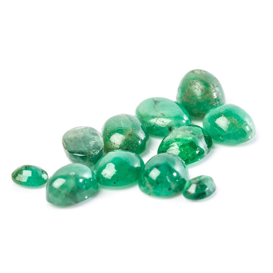 6.55 CTW Emerald Stones