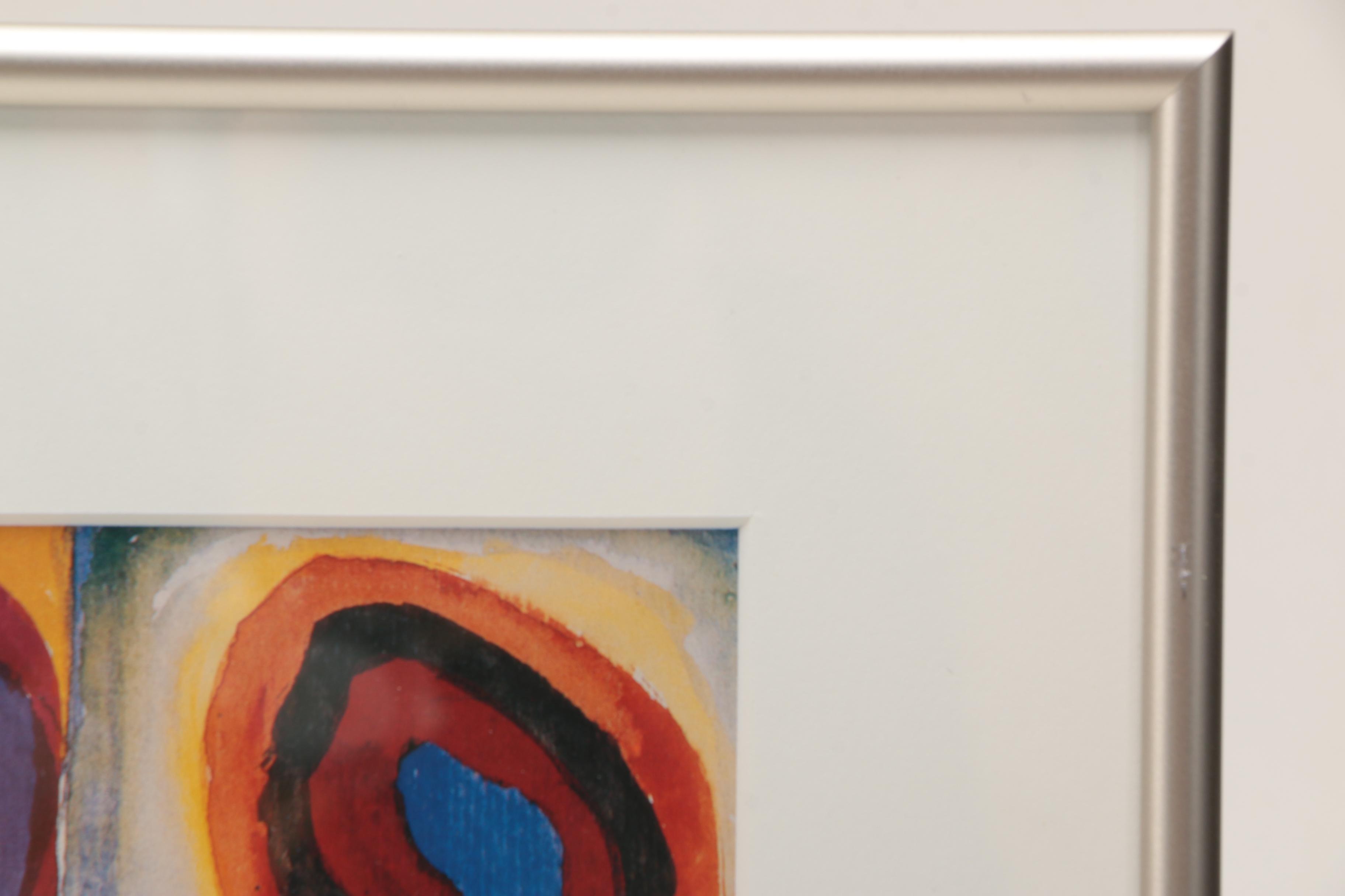 After Kandinsky Offset Lithograph "Squares with Concentric Circles"