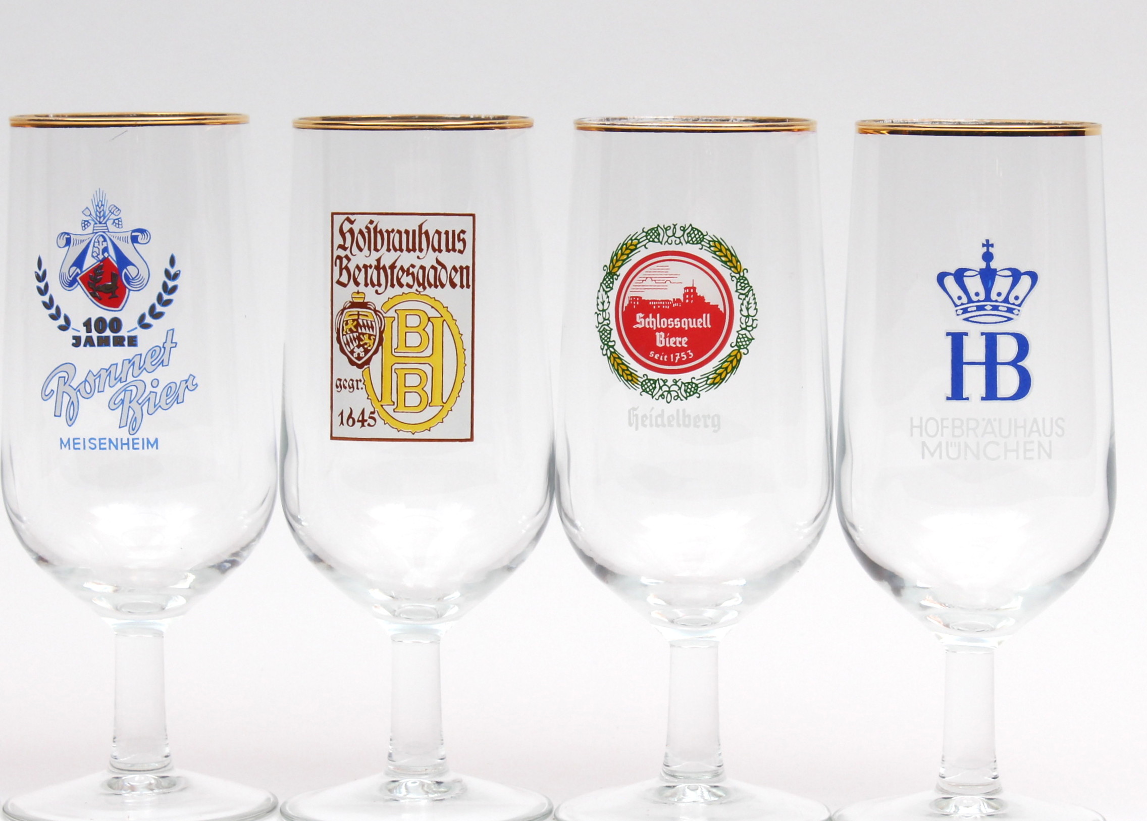Vintage German Souvenir Ash Receivers and Beer Glasses