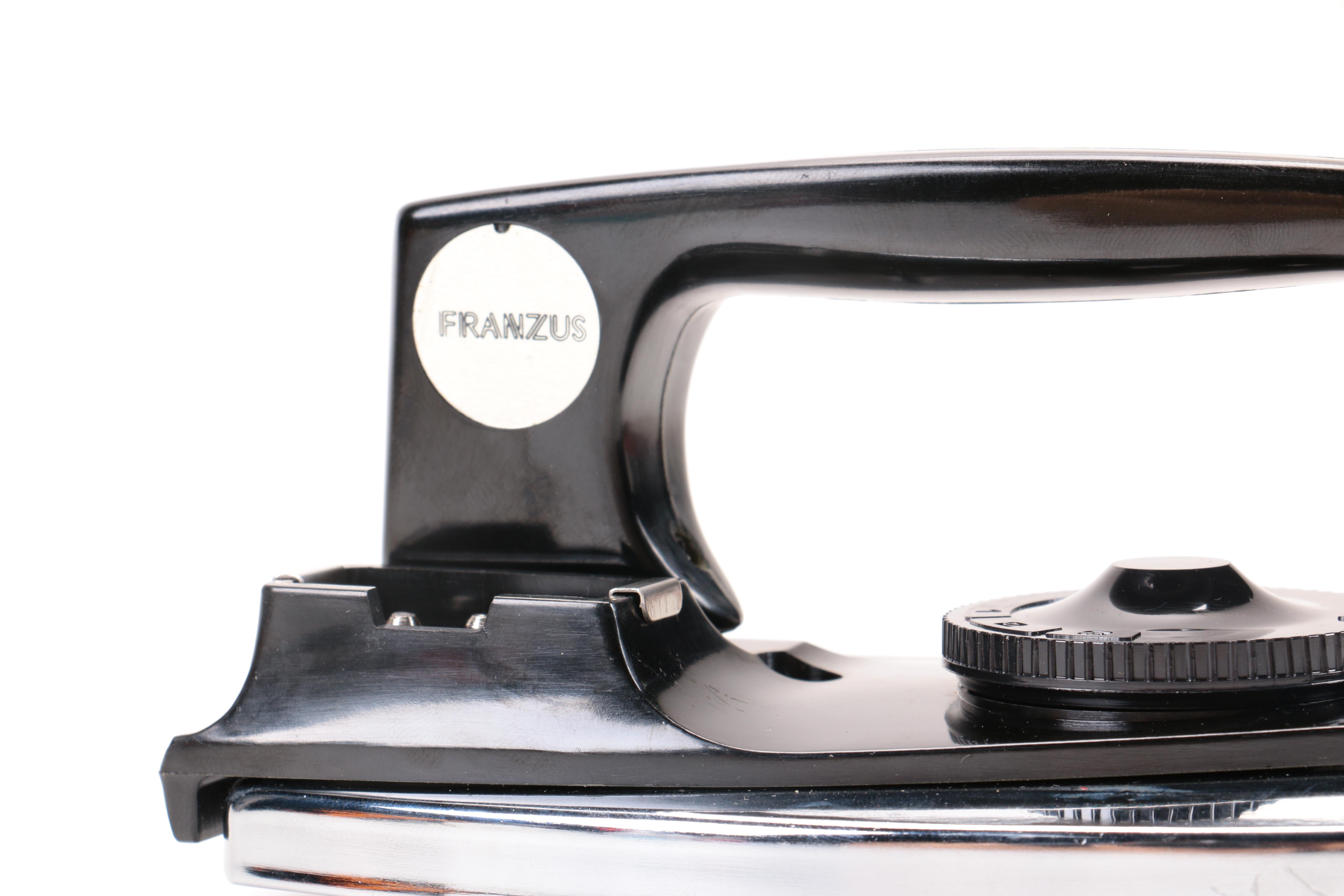 Vintage Travel Iron, Umbrella, and Personal Care Kit