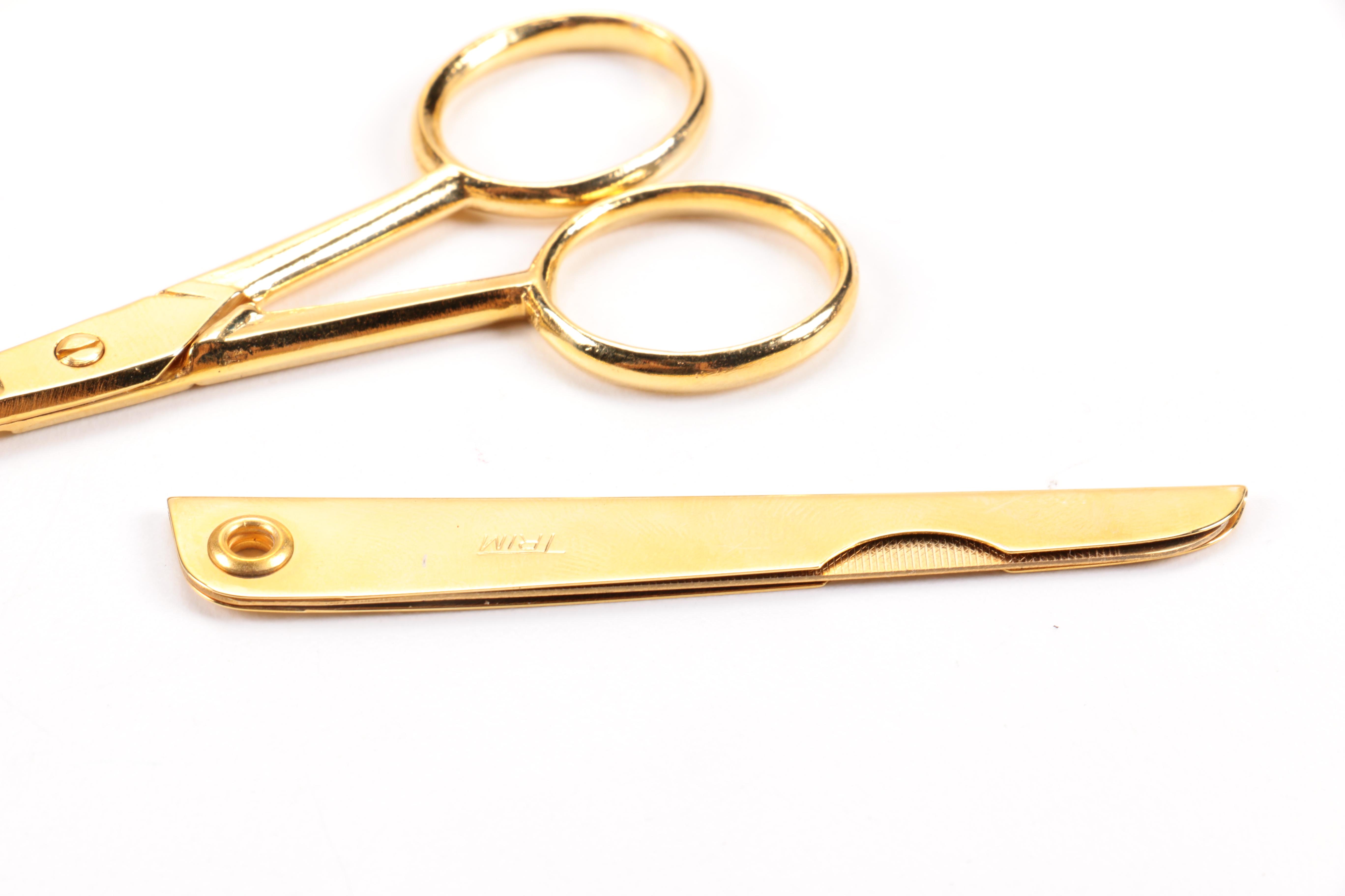 Vintage Travel Iron, Umbrella, and Personal Care Kit