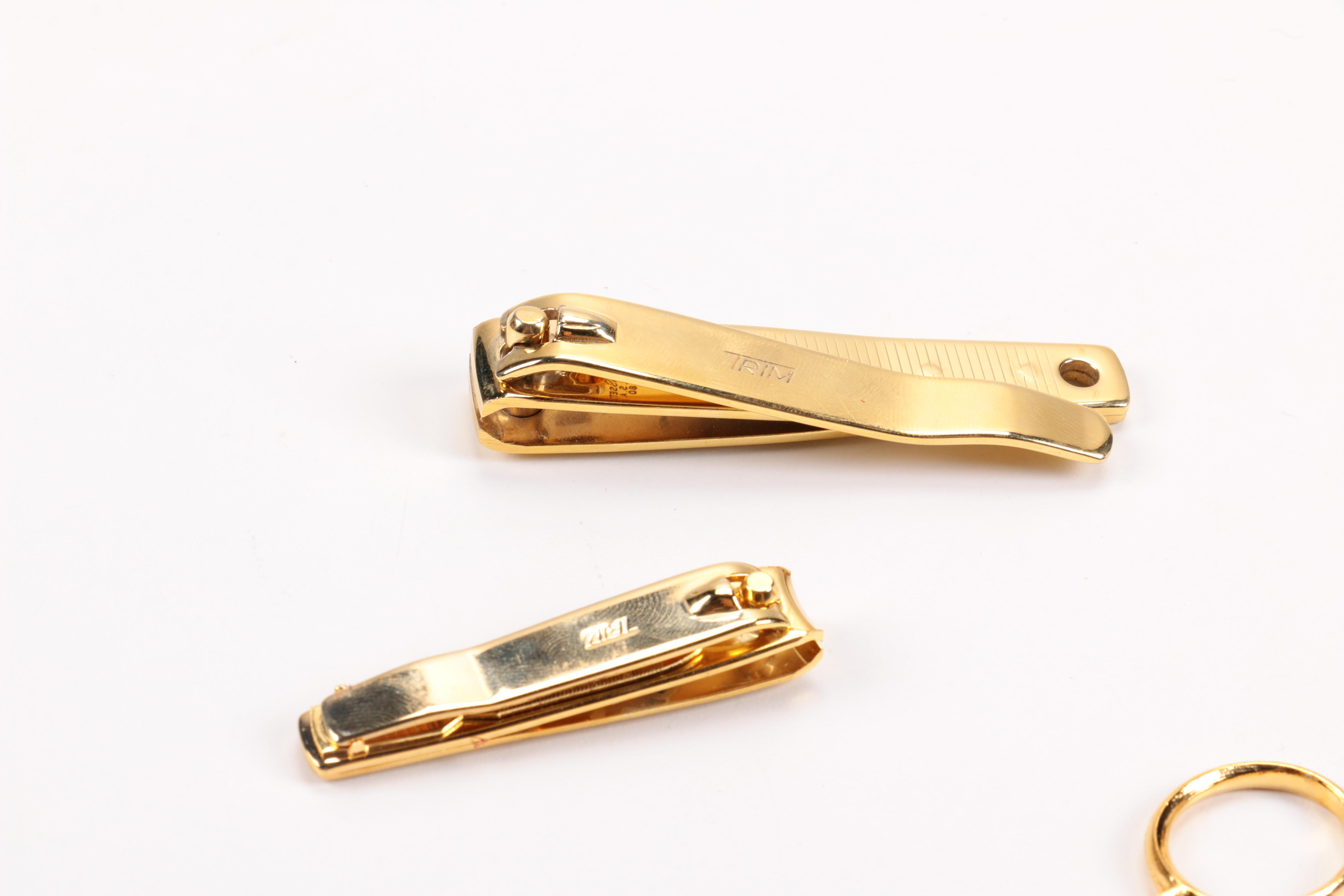 Vintage Travel Iron, Umbrella, and Personal Care Kit