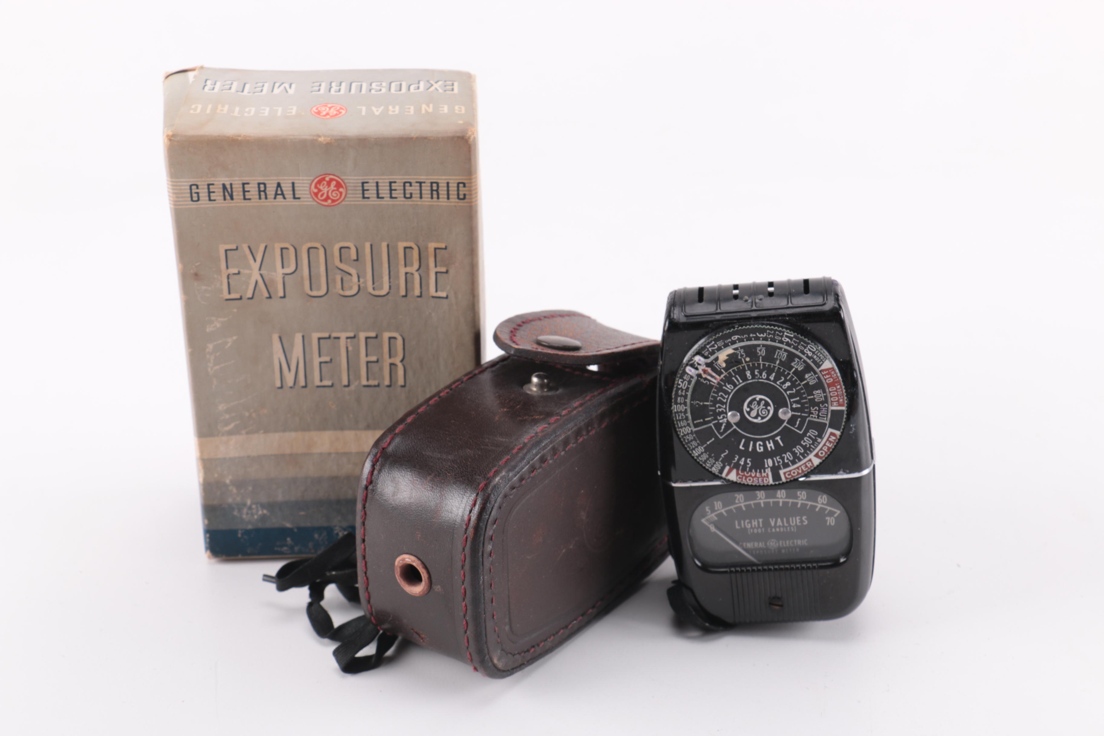 Vintage Kodak 35 and General Electric Exposure Meter