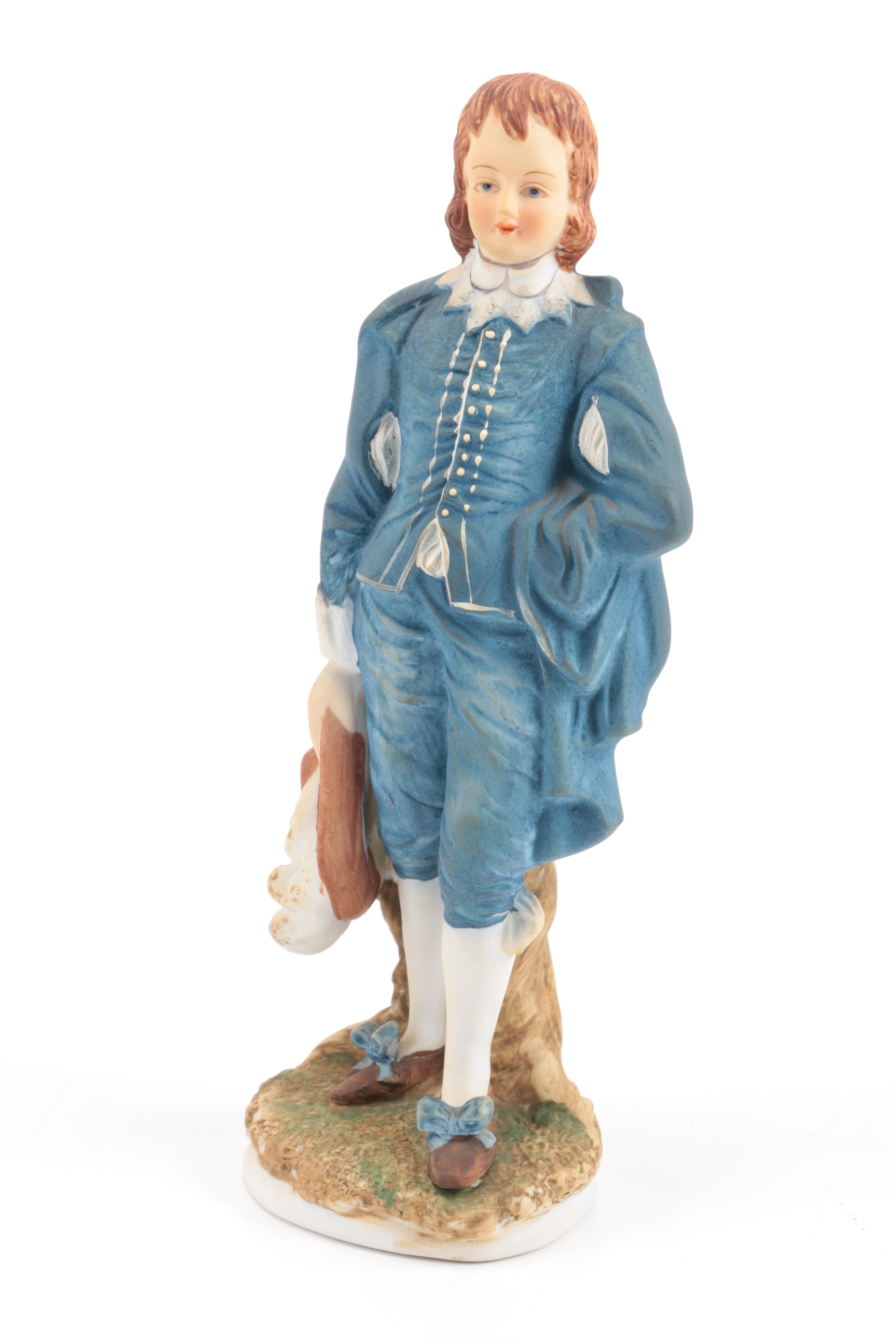 Pair of Lefton Figurines of "Pinkie" and "Blue Boy"