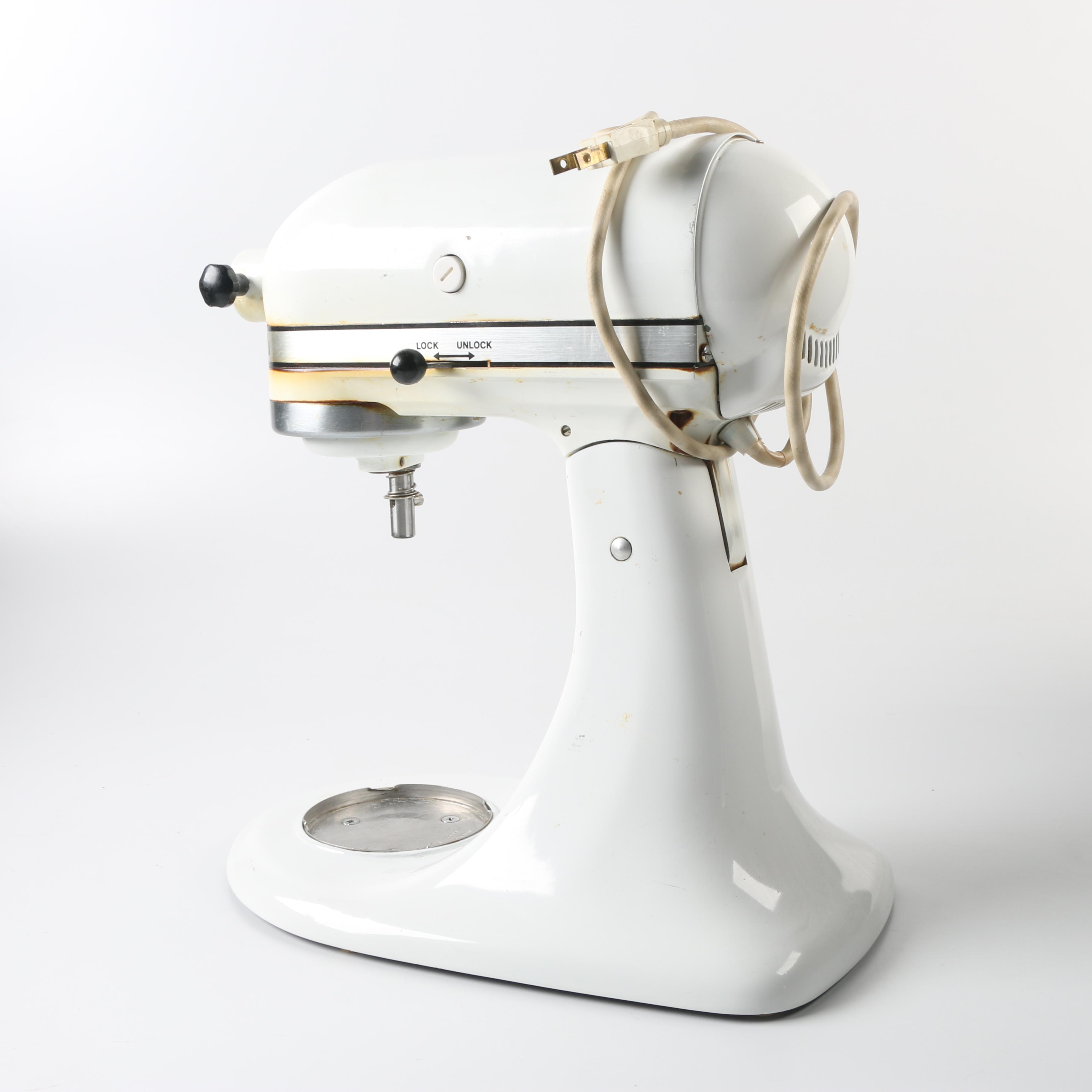 Vintage KitchenAid Mixer with Accessories