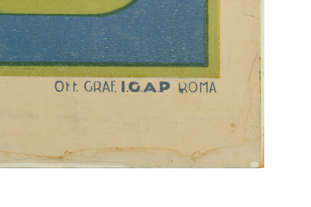 Umberto di Lazzaro Vintage Lithograph Poster "Italian Aerial Lines"