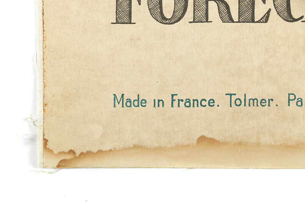 Color Lithograph of Jean Dupas Advertisement For Arnold Constable