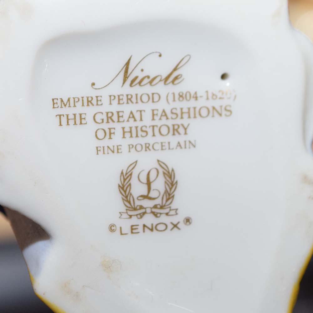 Lenox Fine Porcelain "Great Fashions of History" Figurines