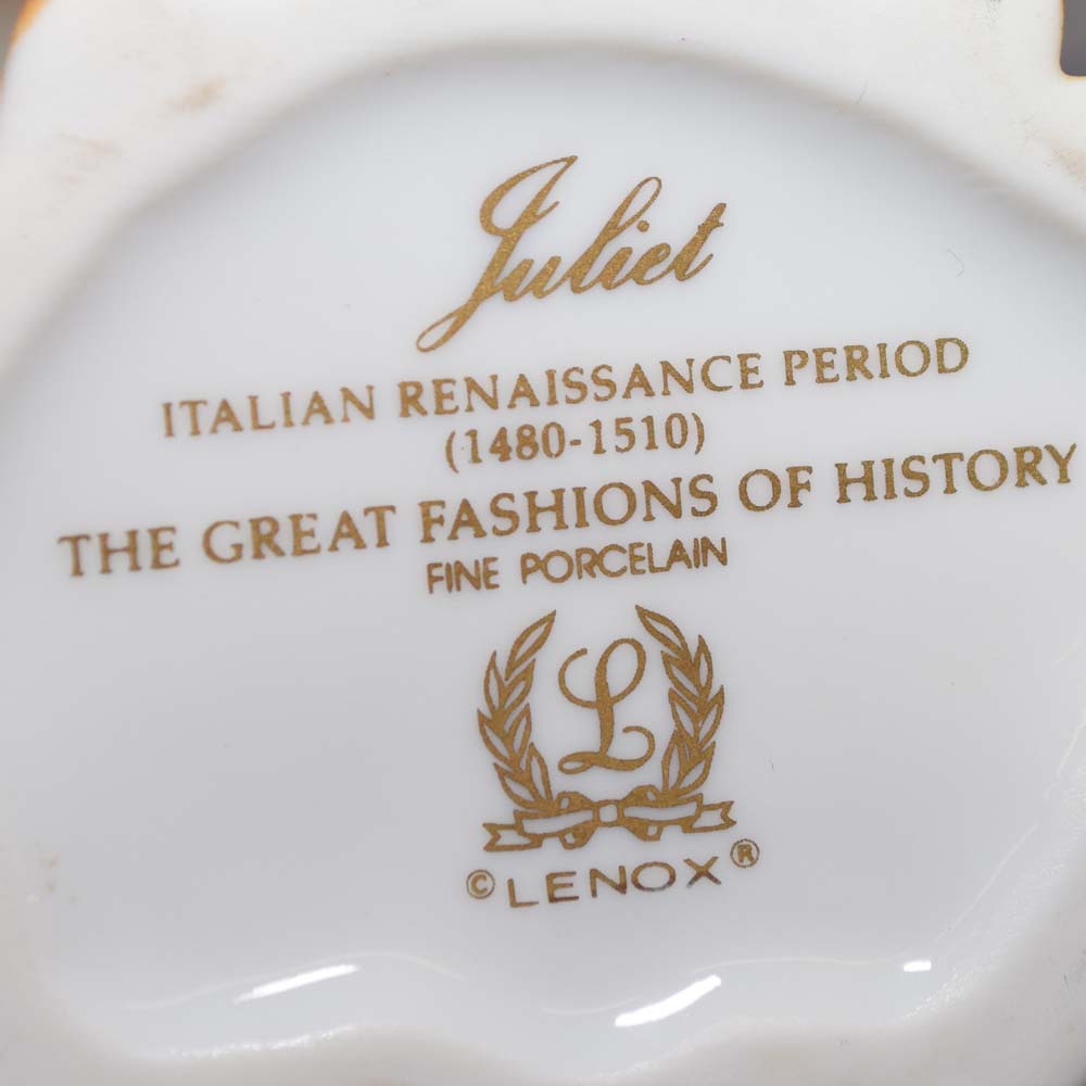 Lenox Fine Porcelain "Great Fashions of History" Figurines