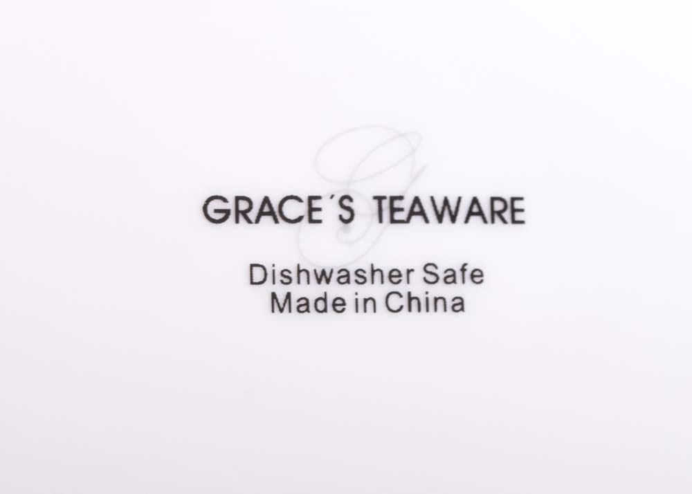 Grace's Teaware "Red Nordic" Dinner Plates