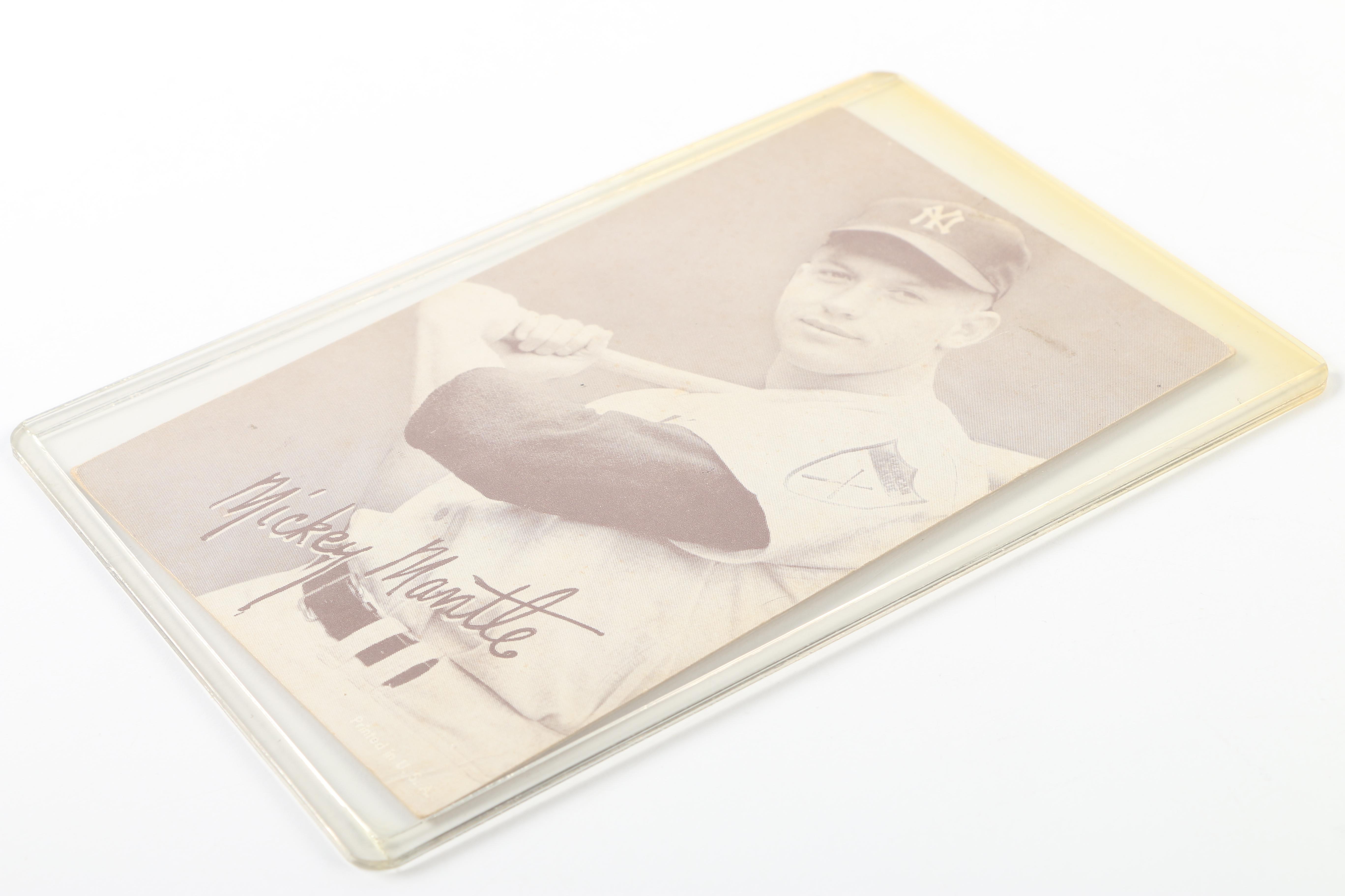 Mickey Mantle Exhibit Card