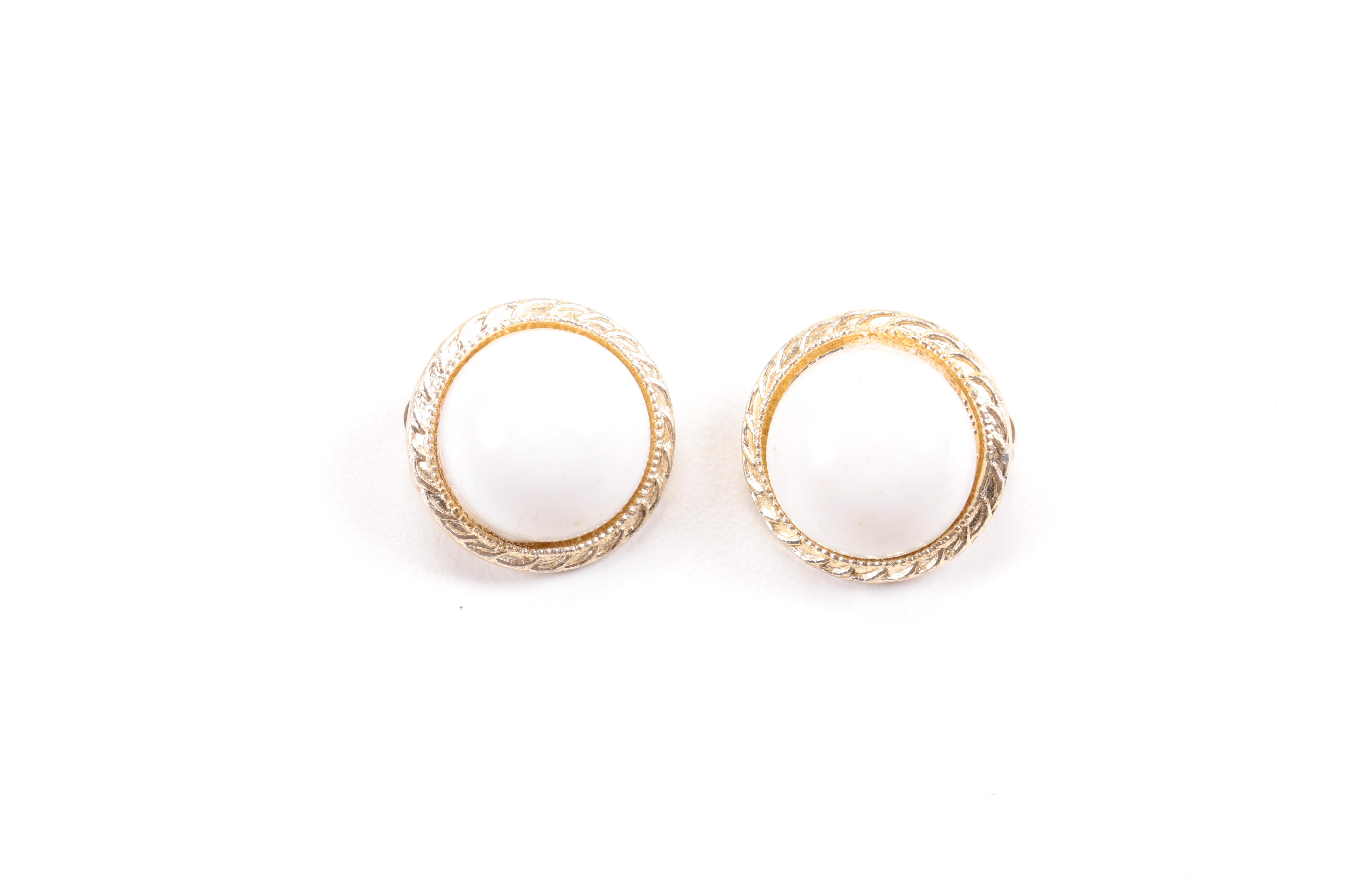 Assortment of Costume Jewelry Including Crystal Earrings