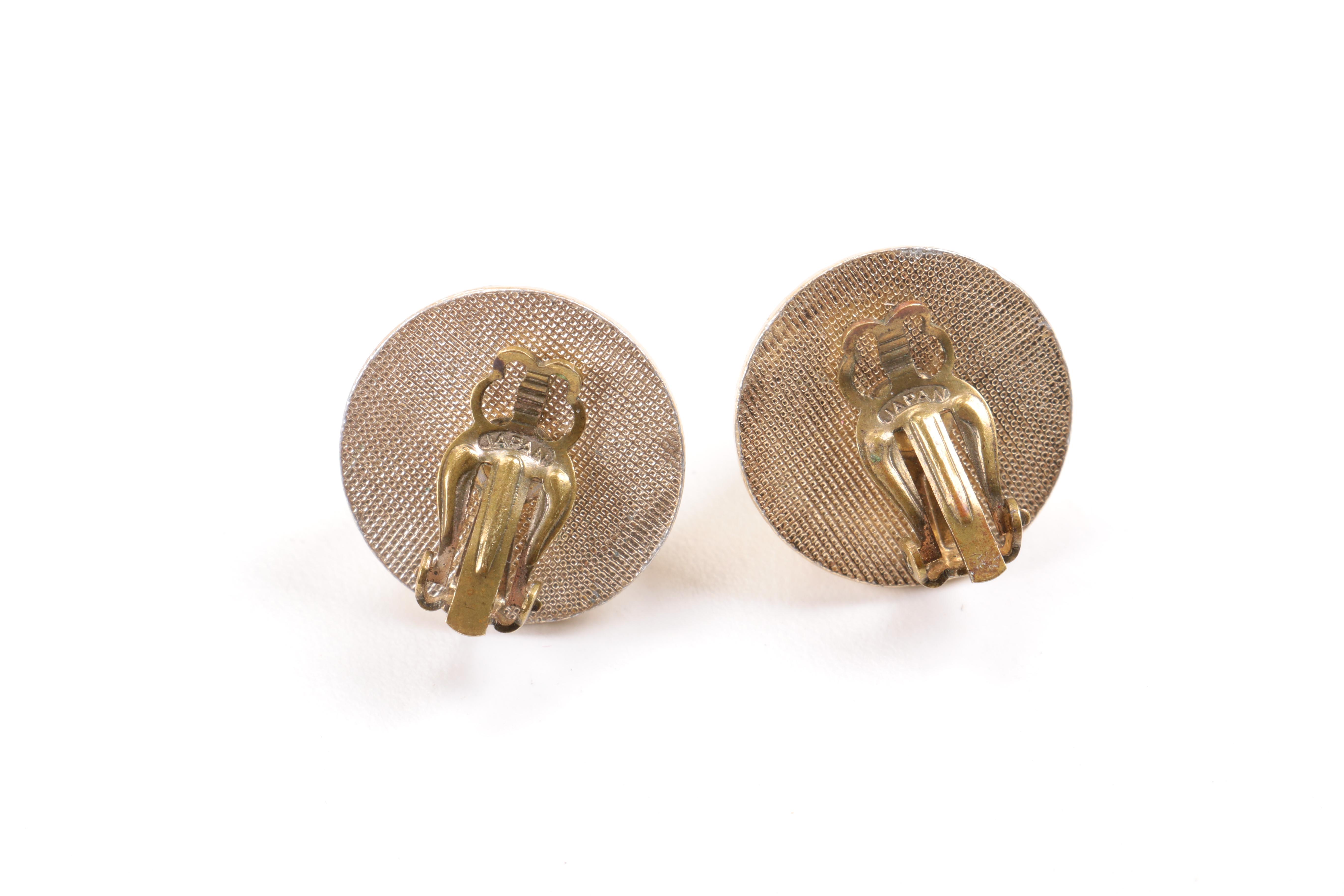 Assortment of Costume Jewelry Including Crystal Earrings