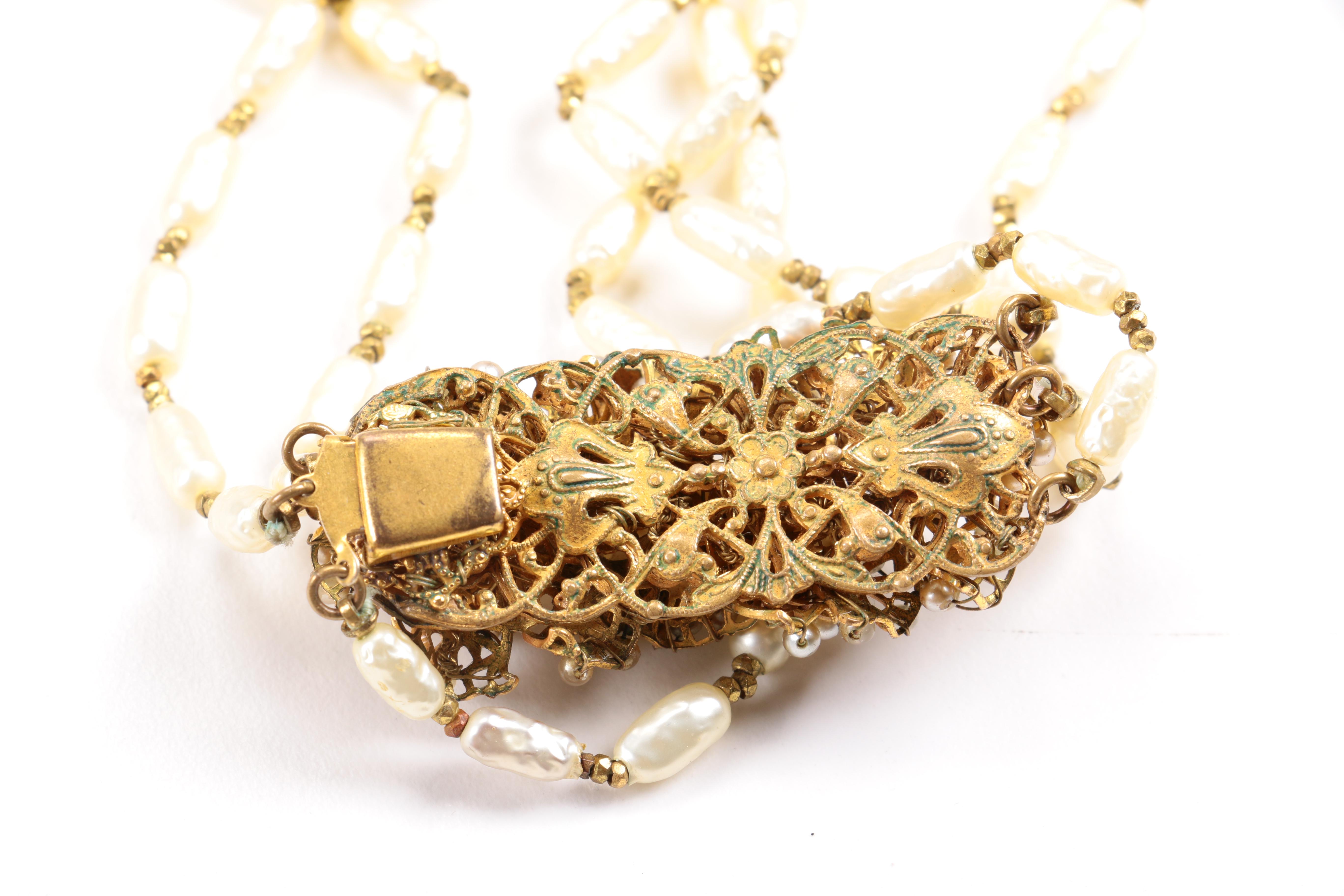 Assortment of Costume Jewelry Including Crystal Earrings