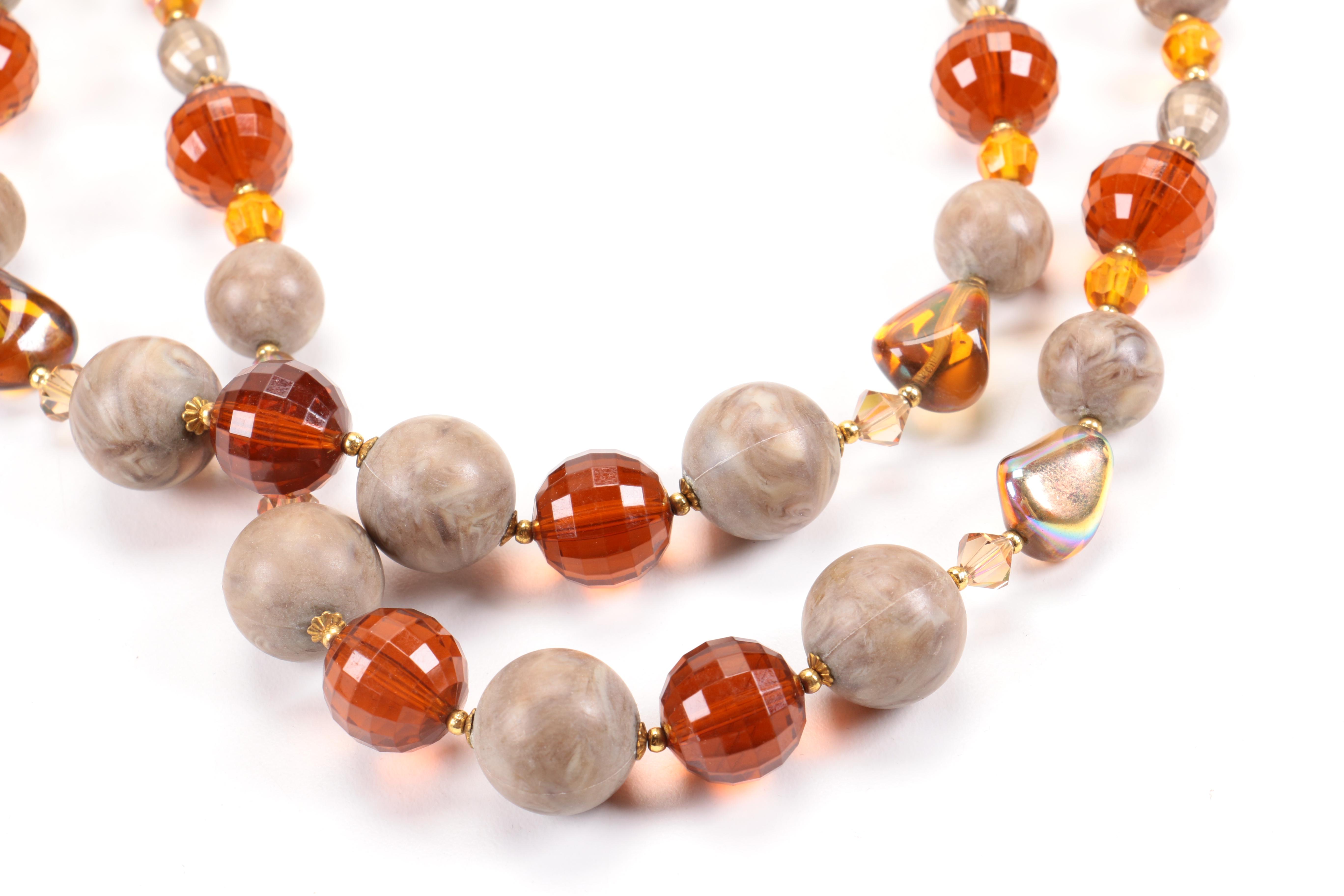 Assortment of Costume Jewelry Including Crystal Earrings