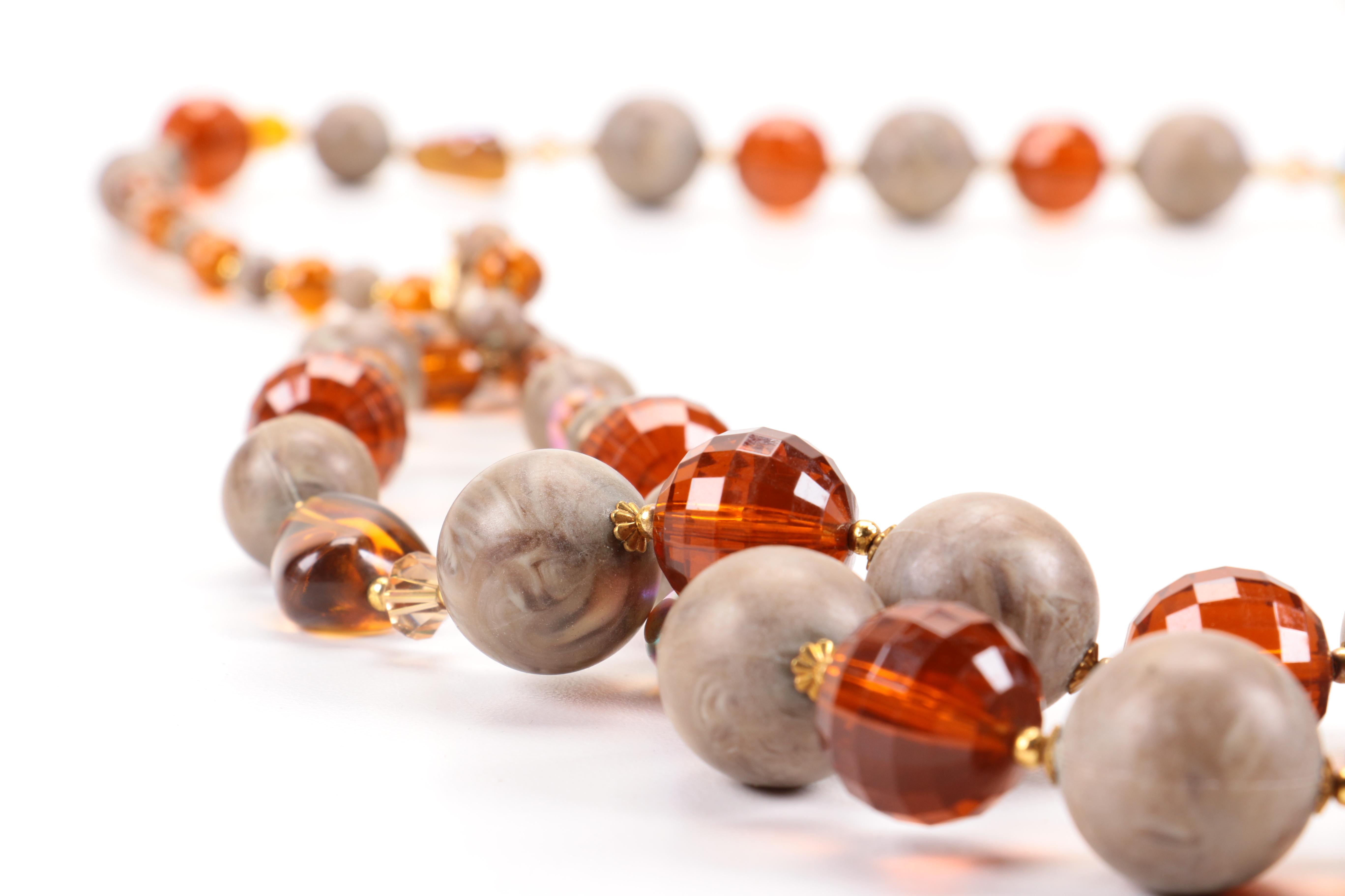 Assortment of Costume Jewelry Including Crystal Earrings