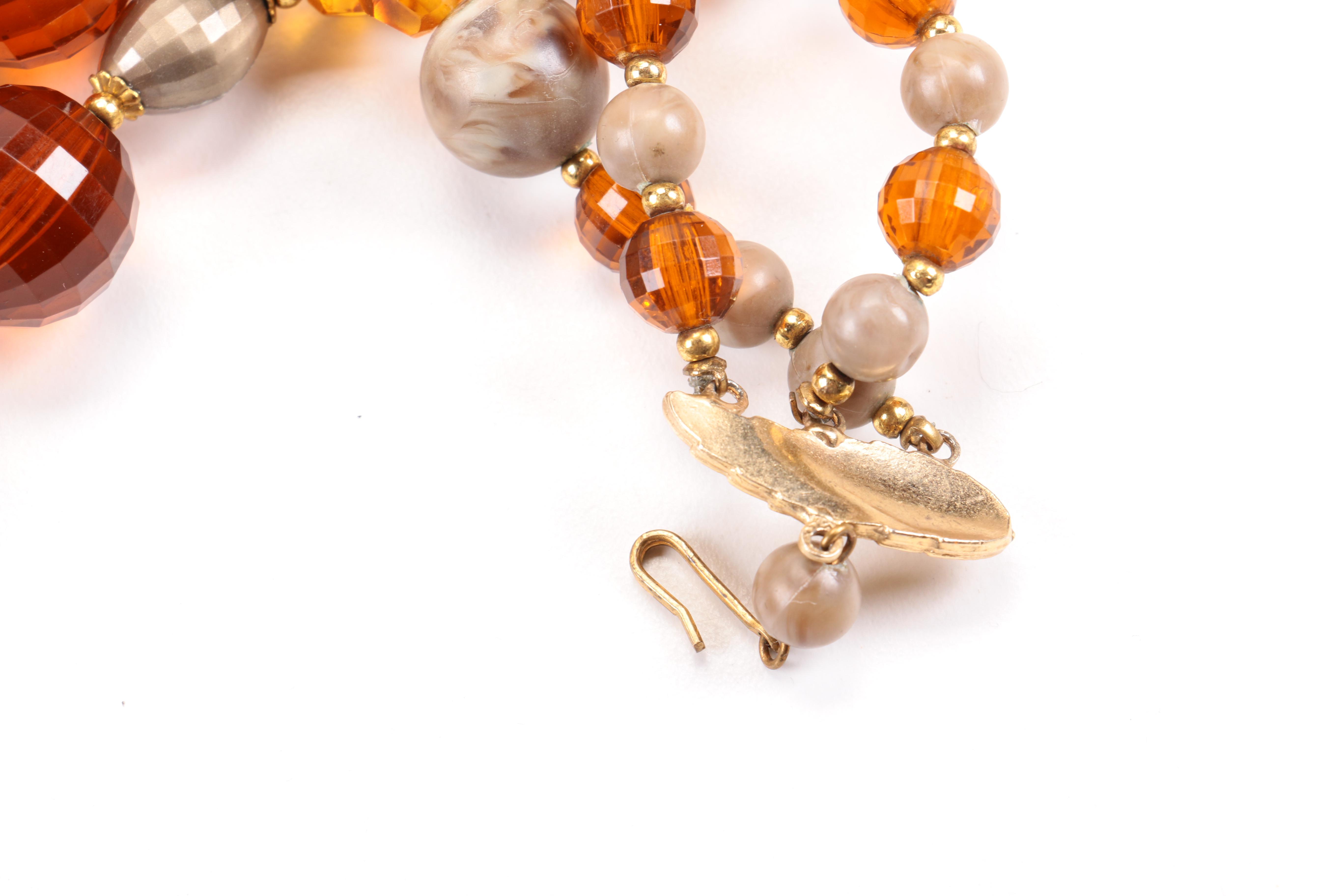 Assortment of Costume Jewelry Including Crystal Earrings