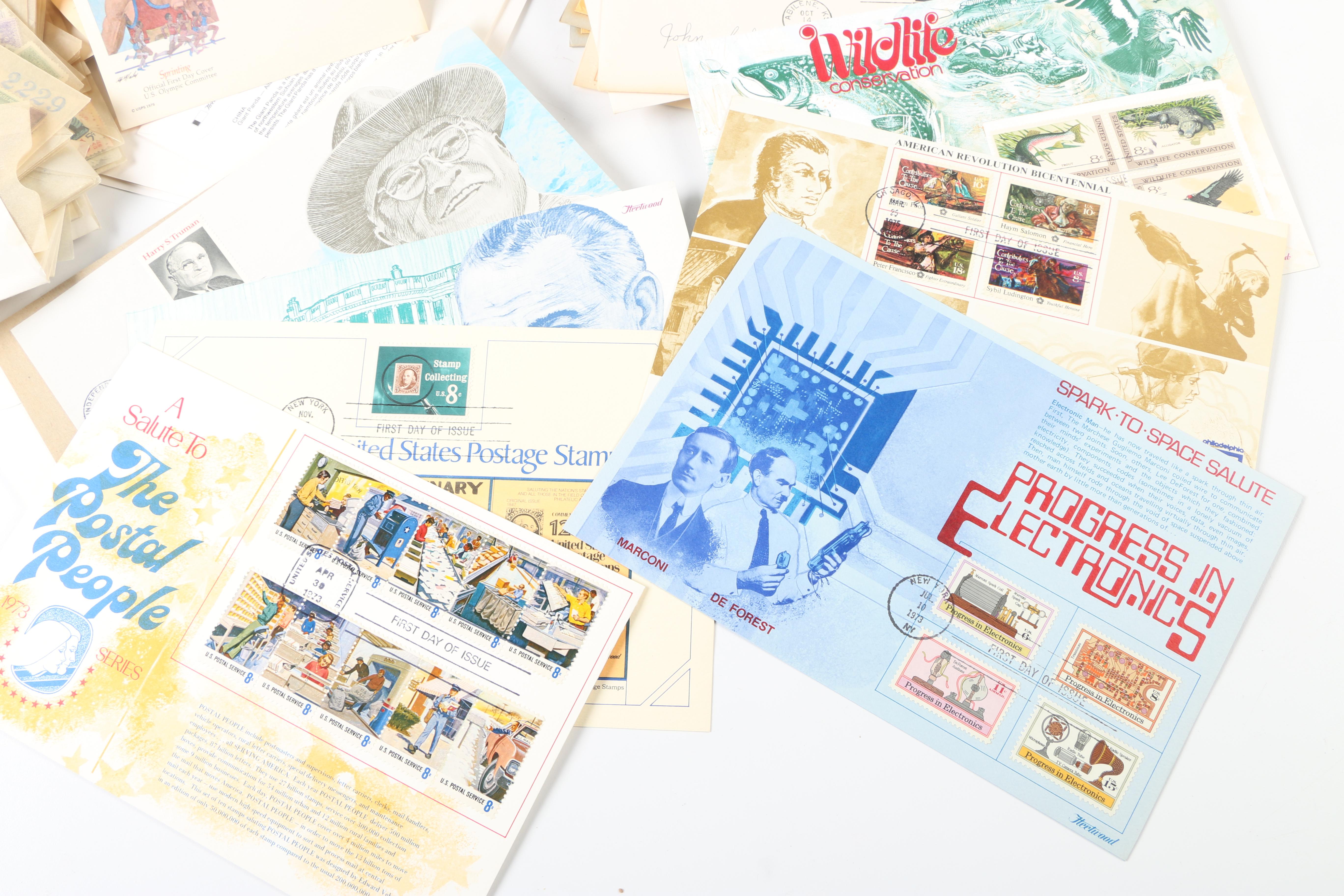 United States First Day of Issue Postage Stamps