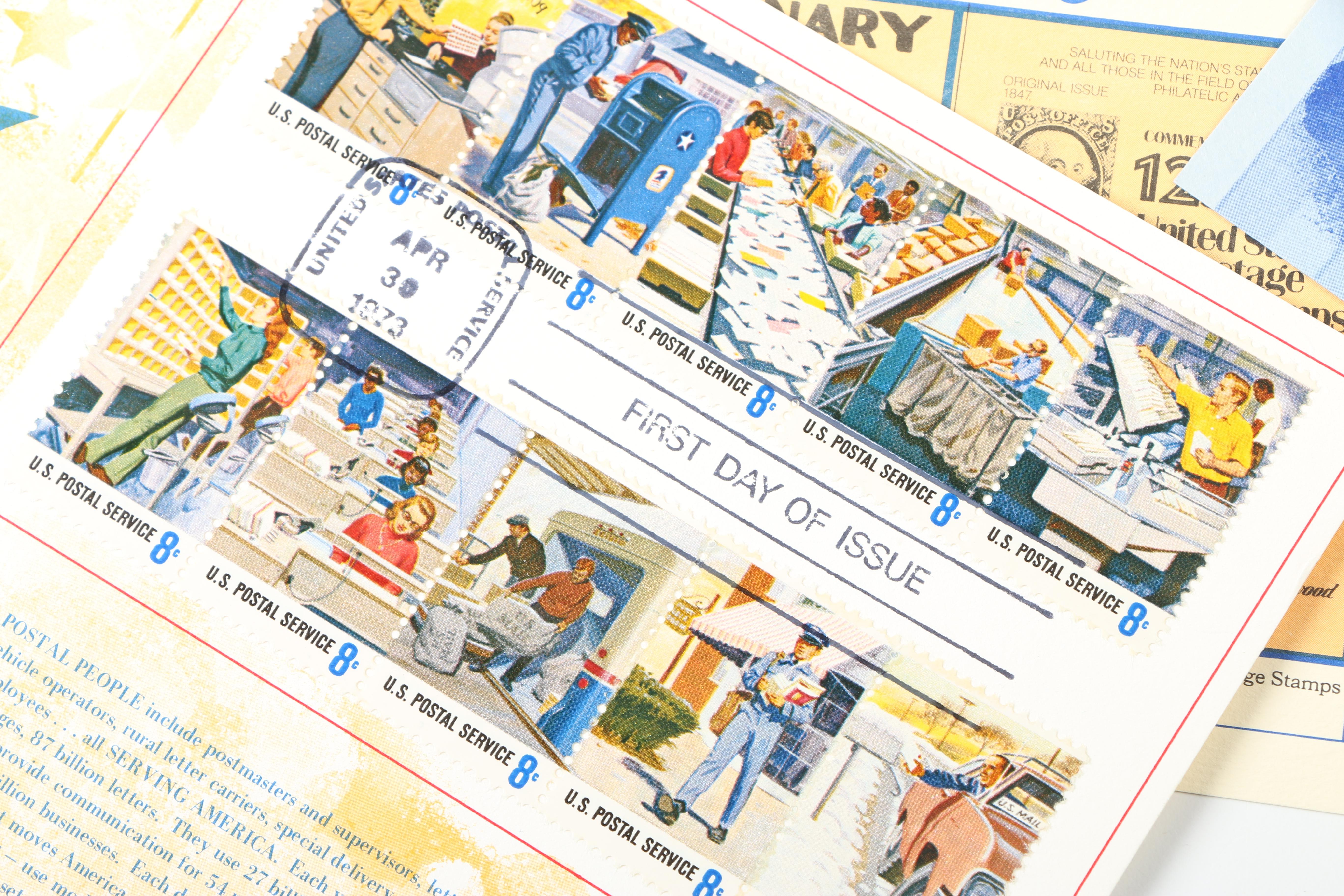 United States First Day of Issue Postage Stamps