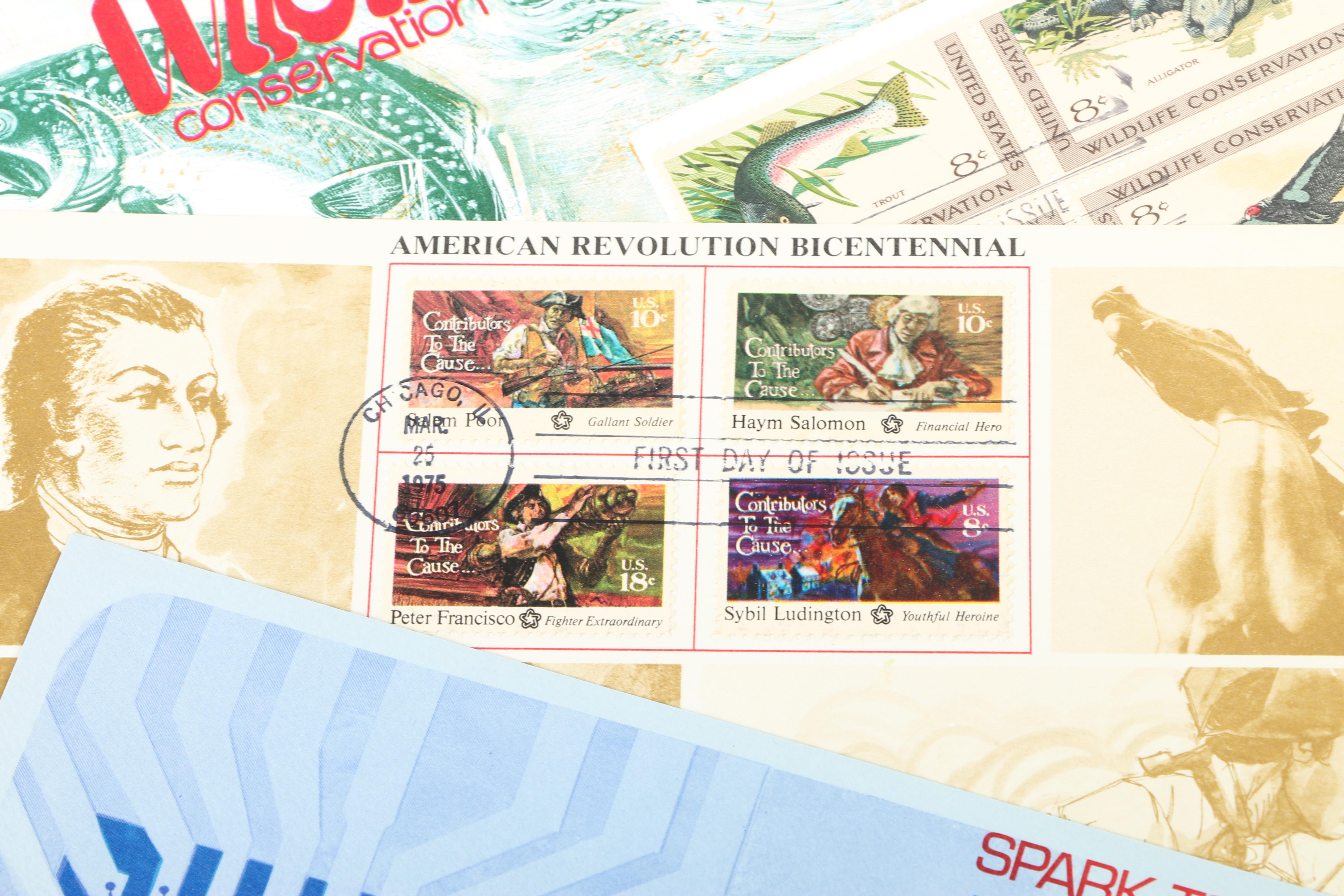 United States First Day of Issue Postage Stamps