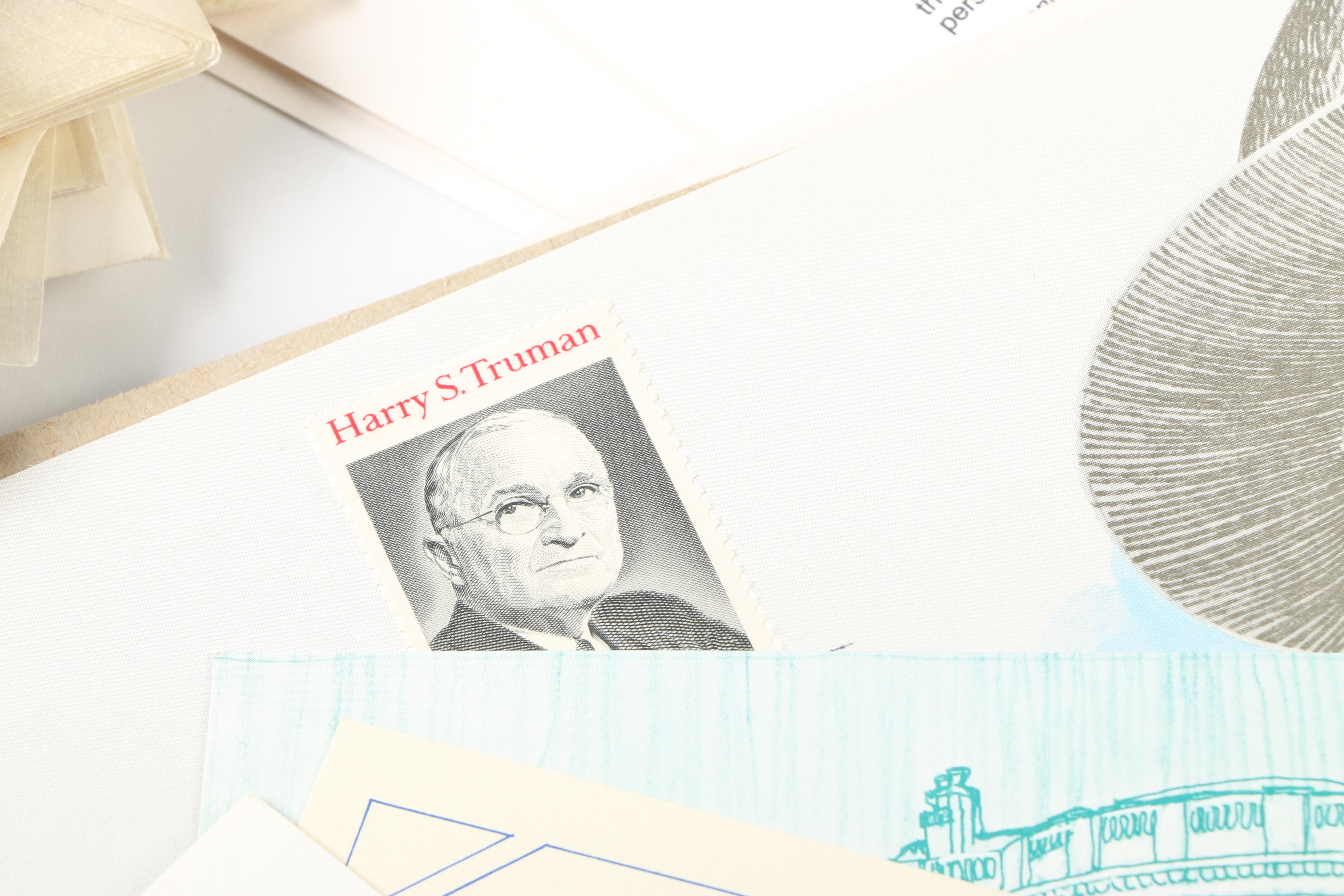 United States First Day of Issue Postage Stamps