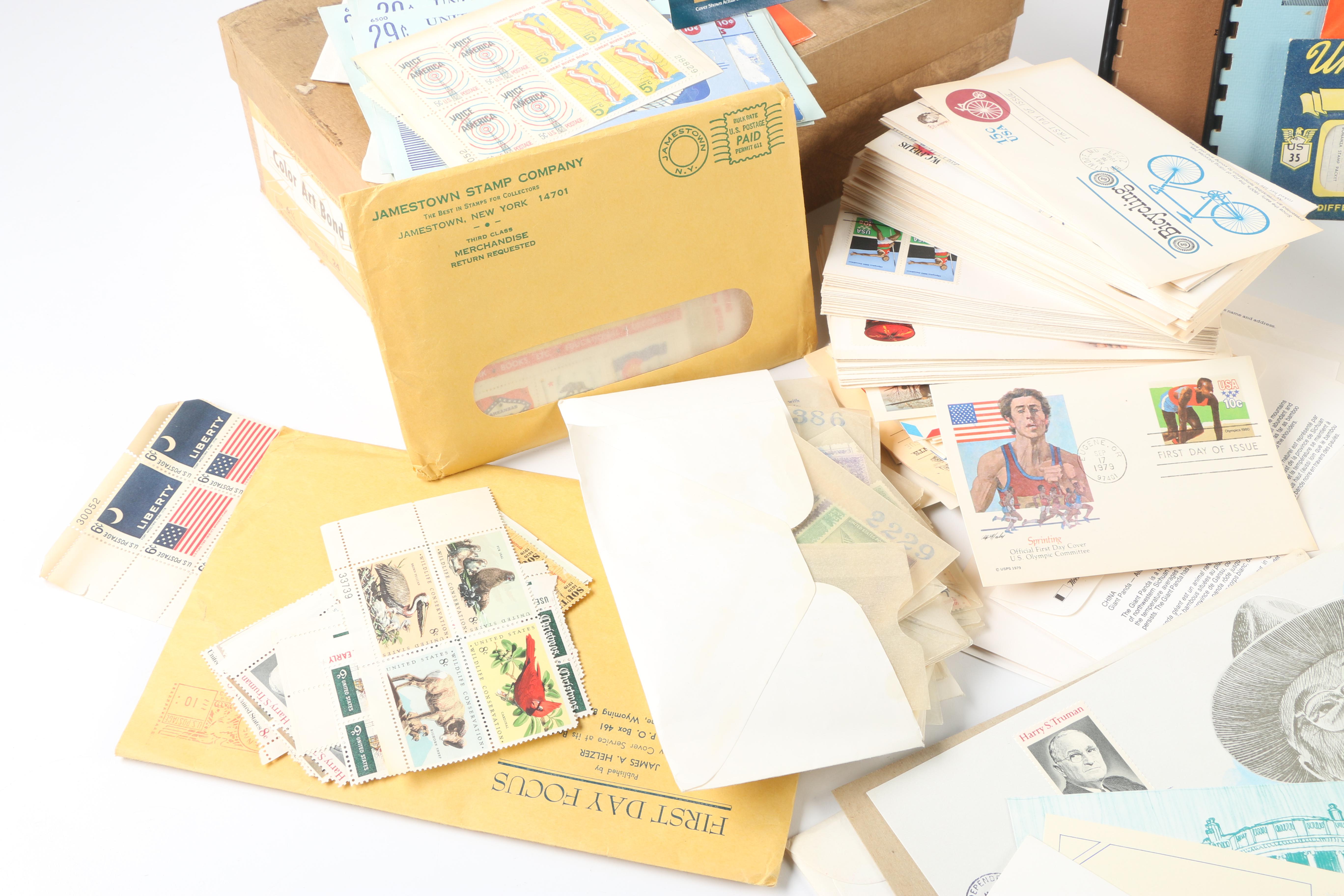 United States First Day of Issue Postage Stamps