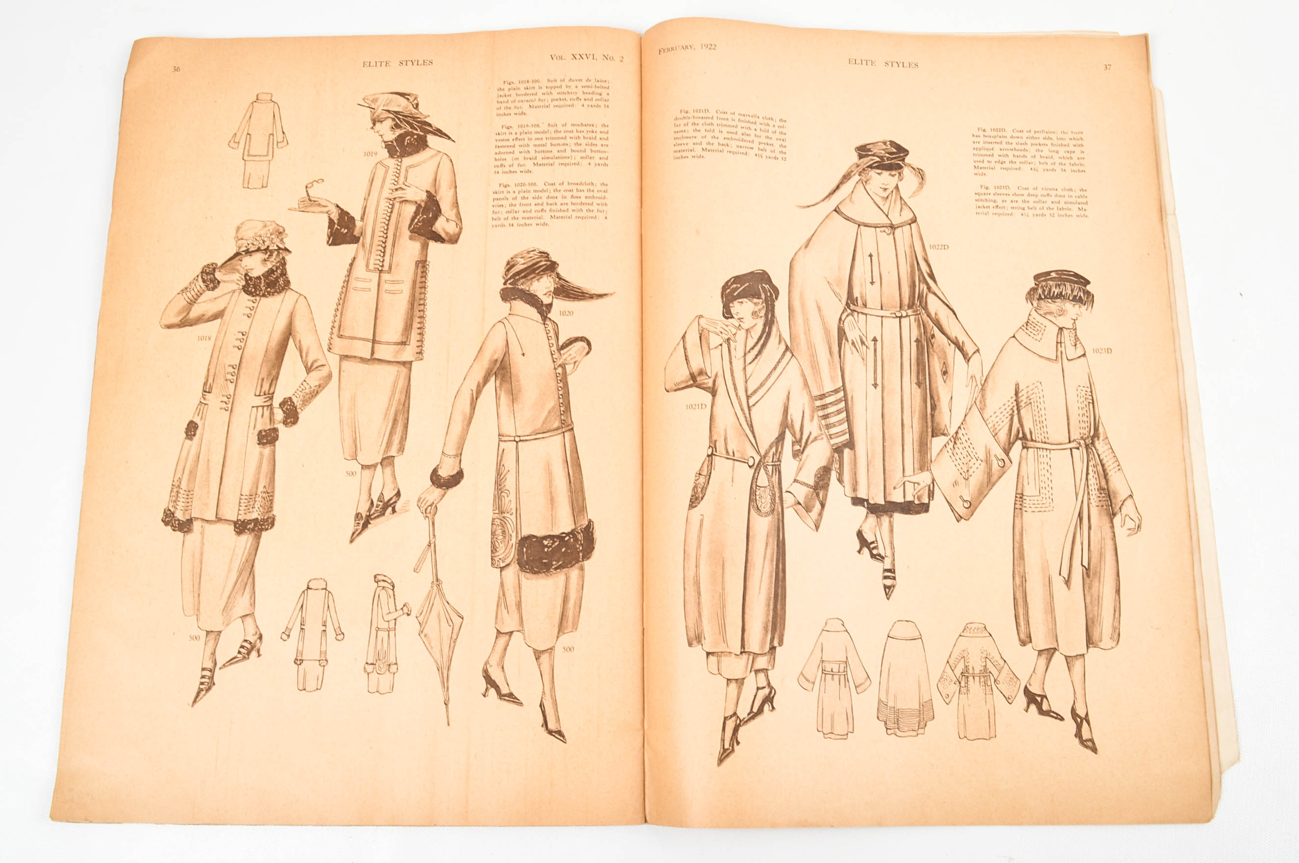 Early 1900s Ephemera Including 1923 "Harper's Bazar" With Erté Cover