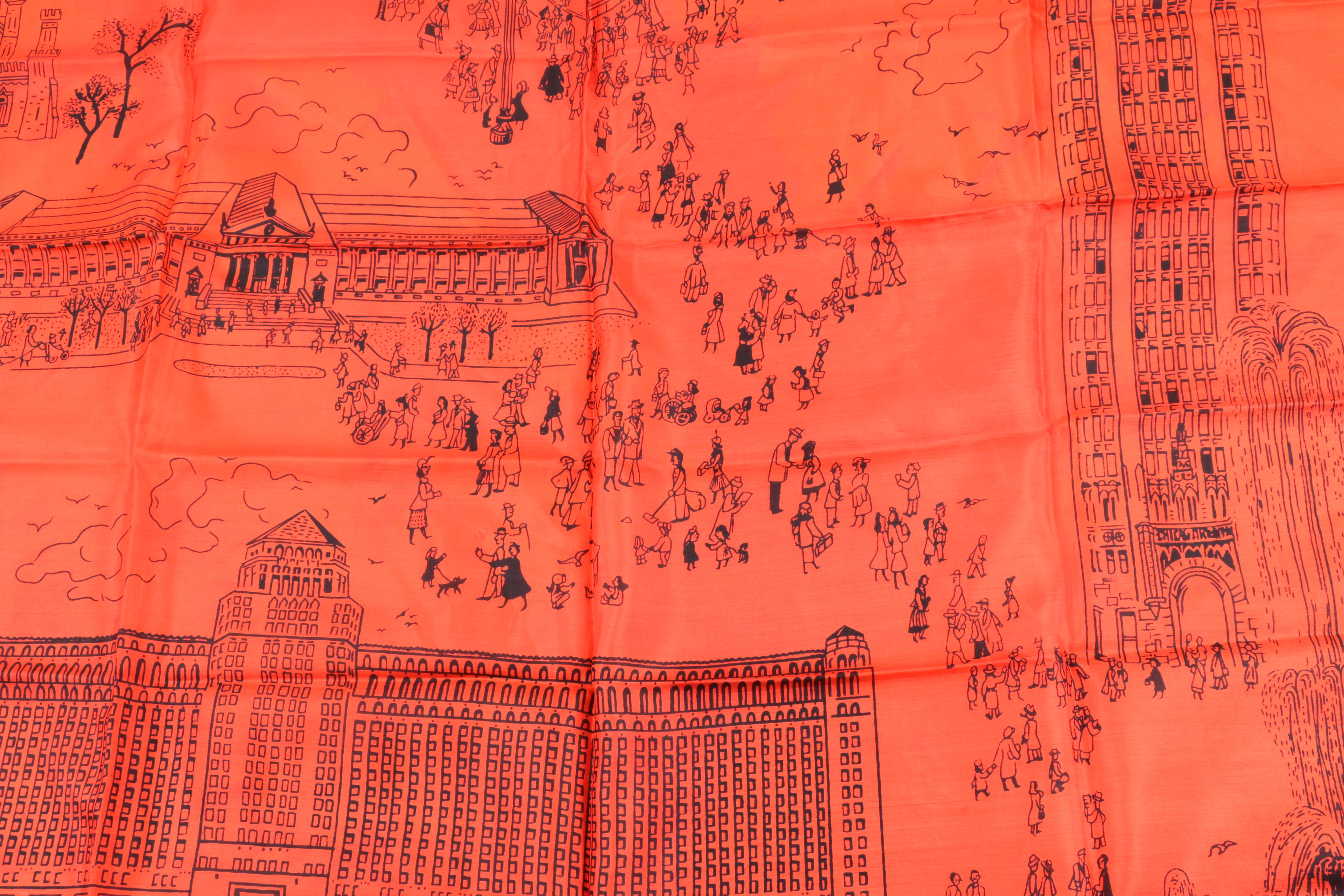 City Themed Scarves eaturing Marshall Field & Co