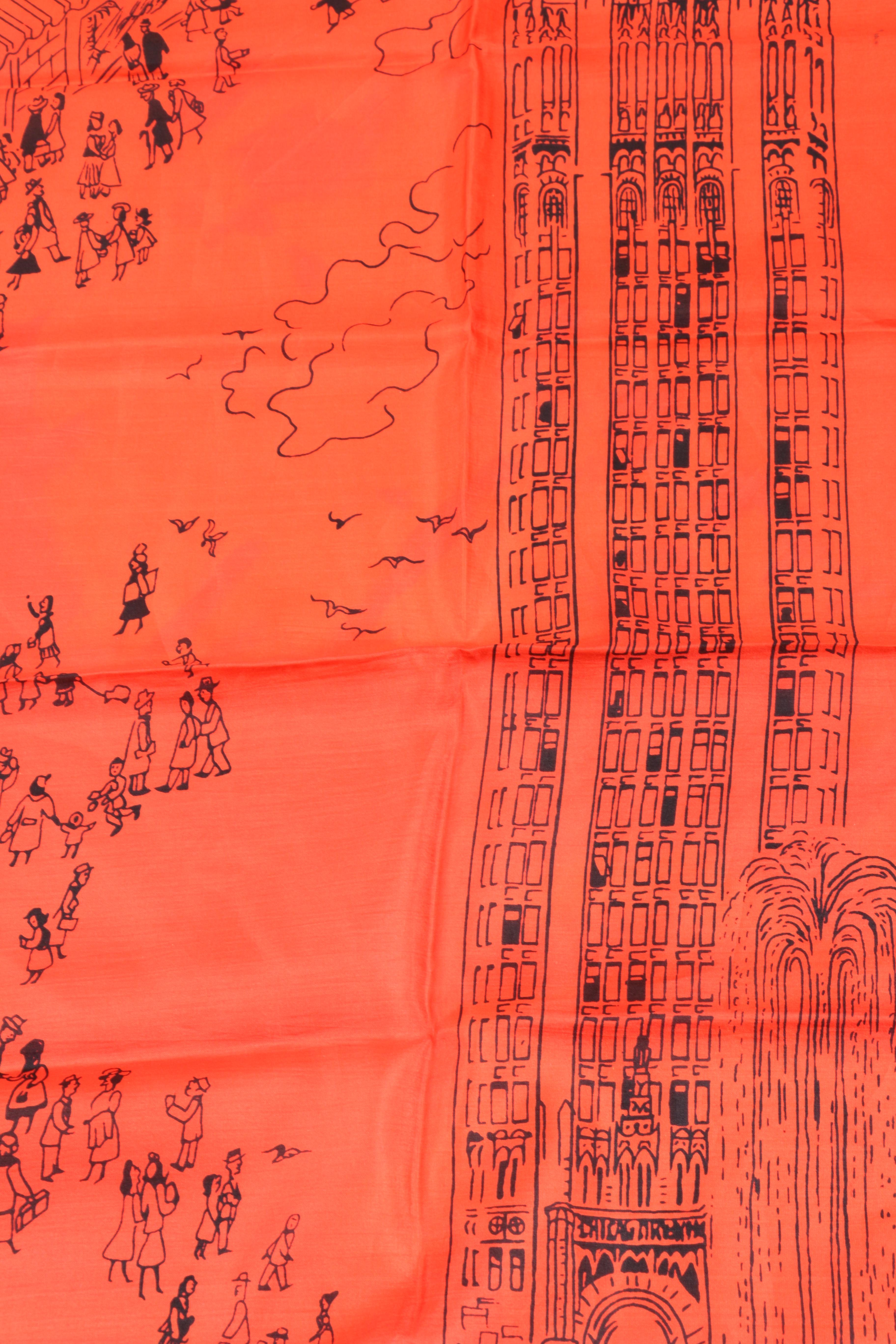 City Themed Scarves eaturing Marshall Field & Co