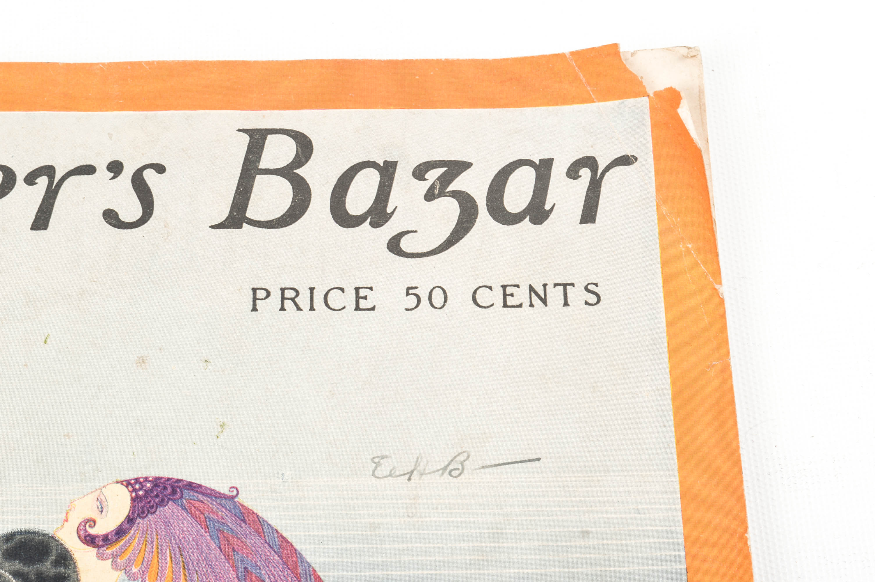 Early 1900s Ephemera Including 1923 "Harper's Bazar" With Erté Cover