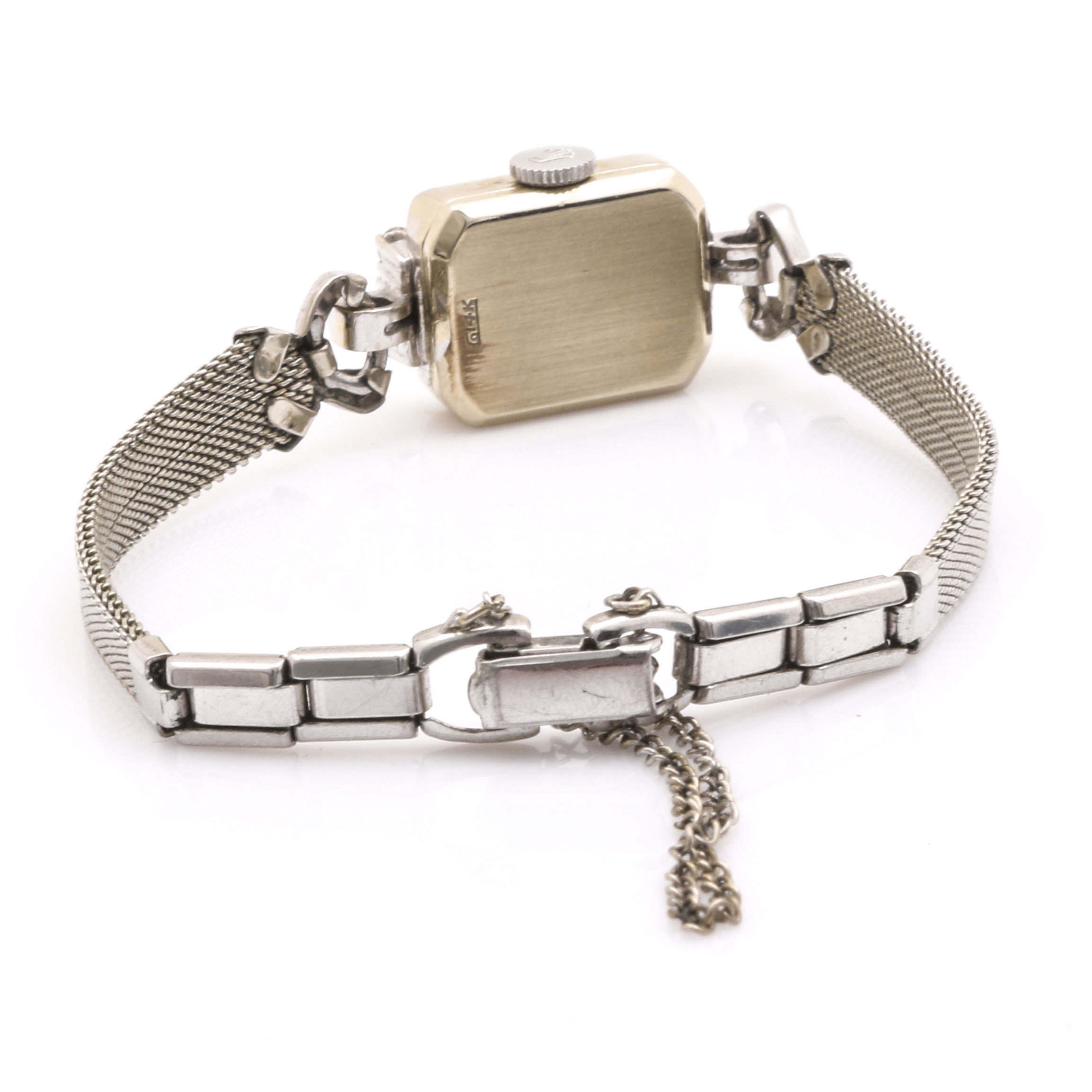 Rolex 14K White Gold Diamond Watch