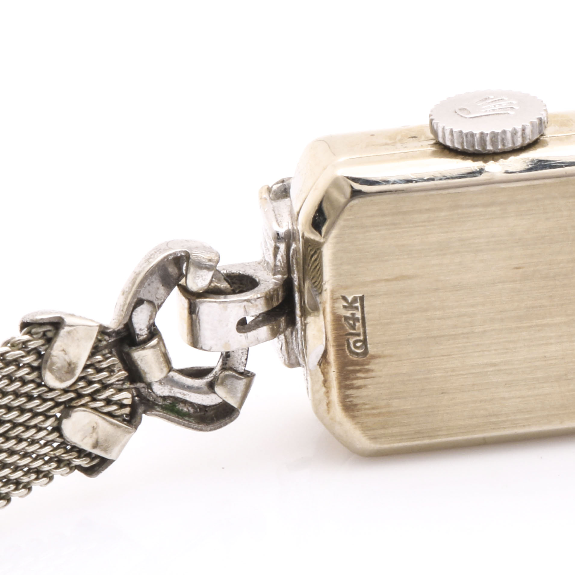 Rolex 14K White Gold Diamond Watch