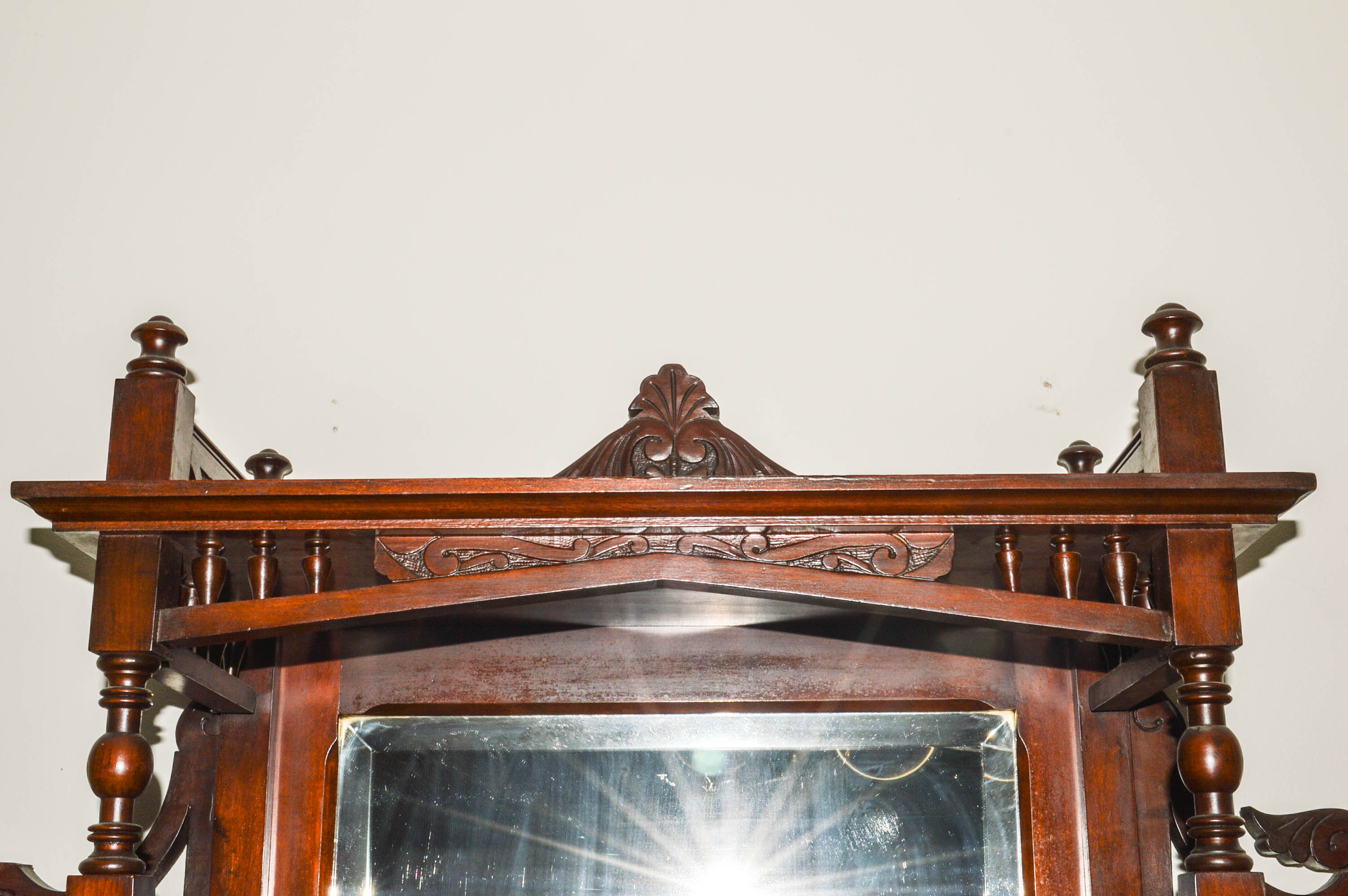 Victorian-Style China Cabinet With Open Shelving