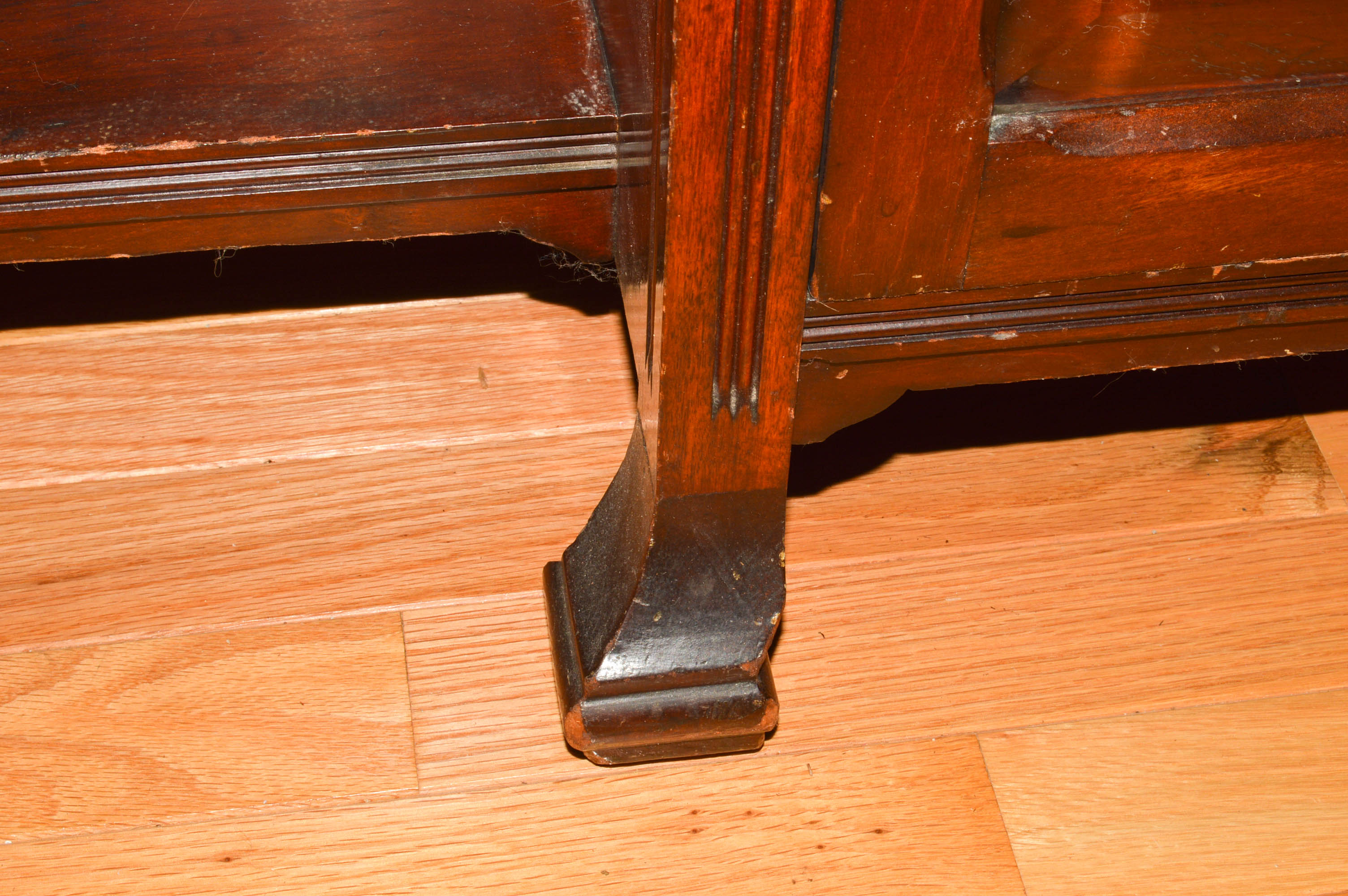 Victorian-Style China Cabinet With Open Shelving