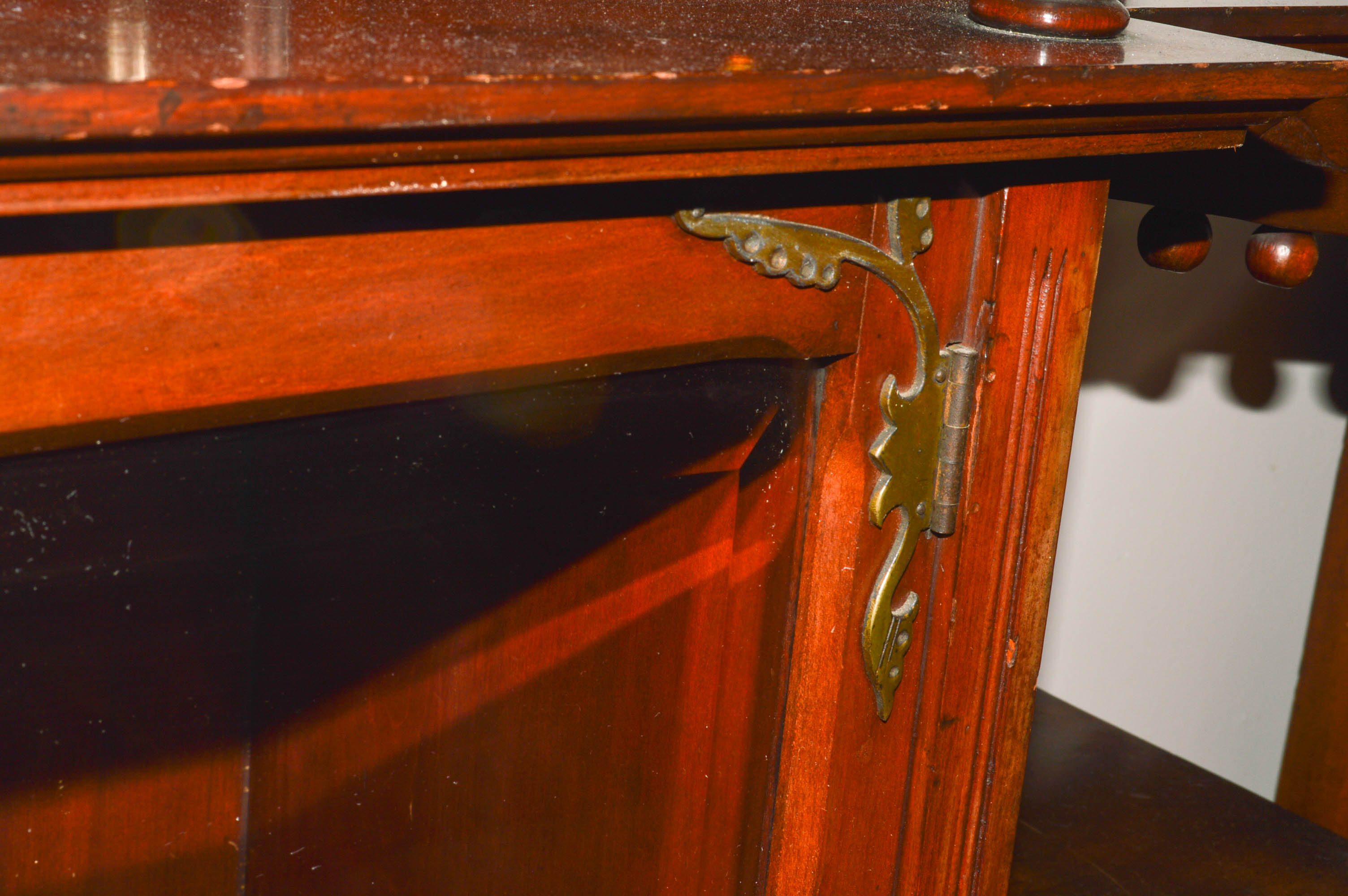 Victorian-Style China Cabinet With Open Shelving