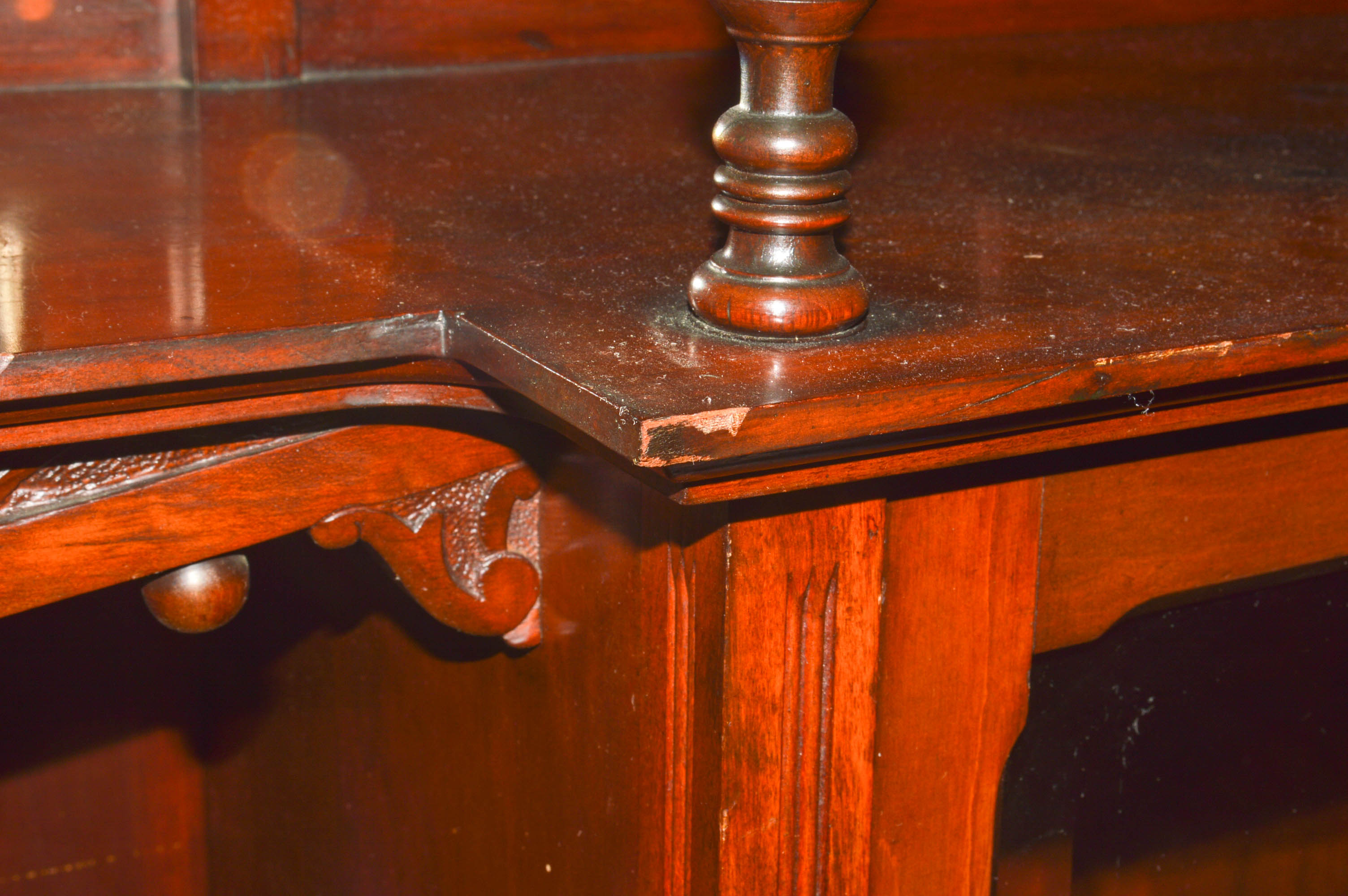 Victorian-Style China Cabinet With Open Shelving