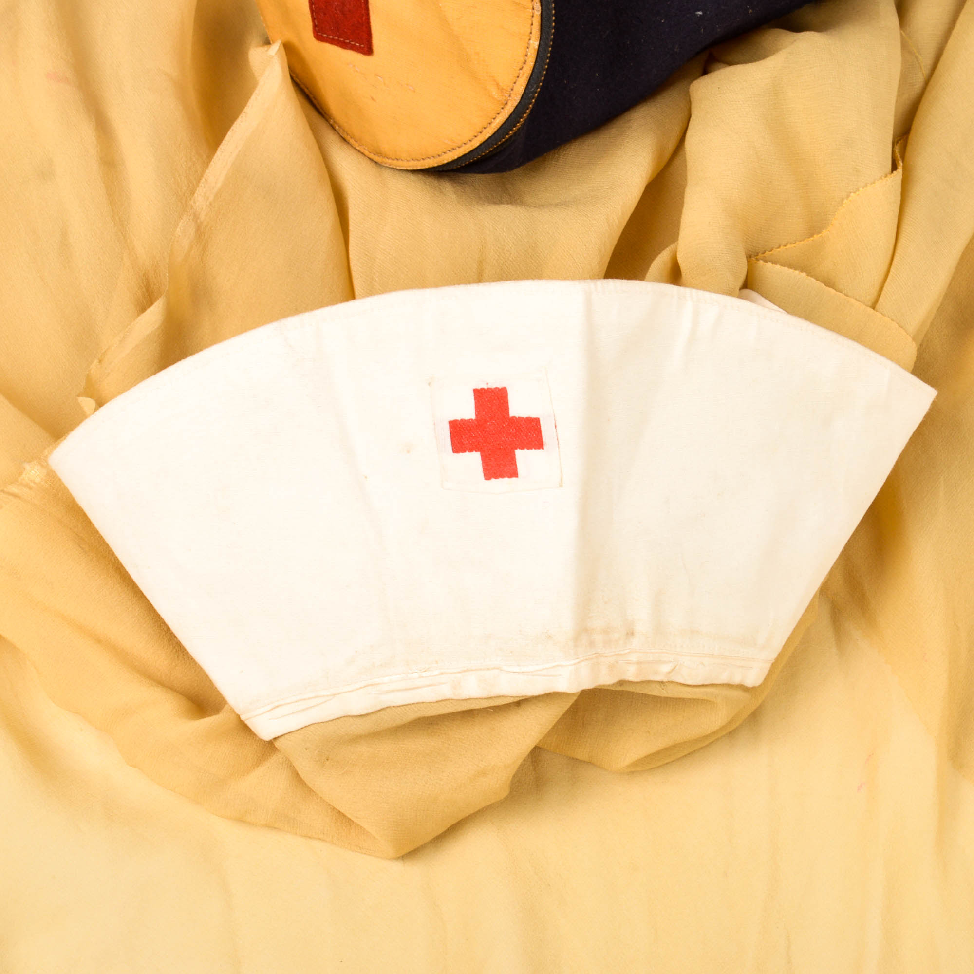 WWII Red Cross Uniform With Duffel and Pin
