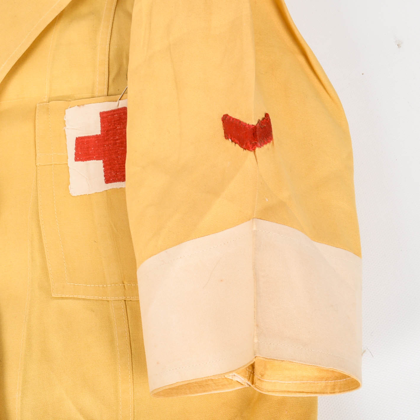 WWII Red Cross Uniform With Duffel and Pin