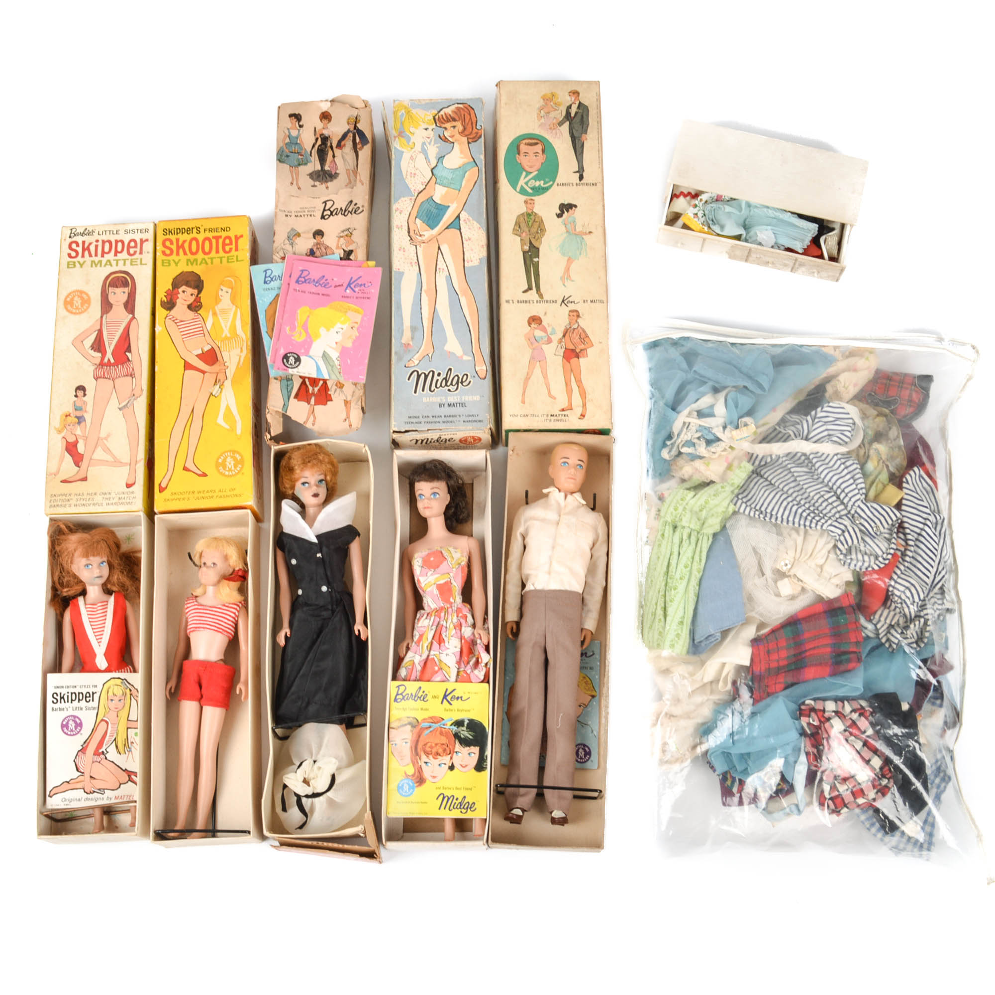Vintage Barbie Dolls With Original Boxes