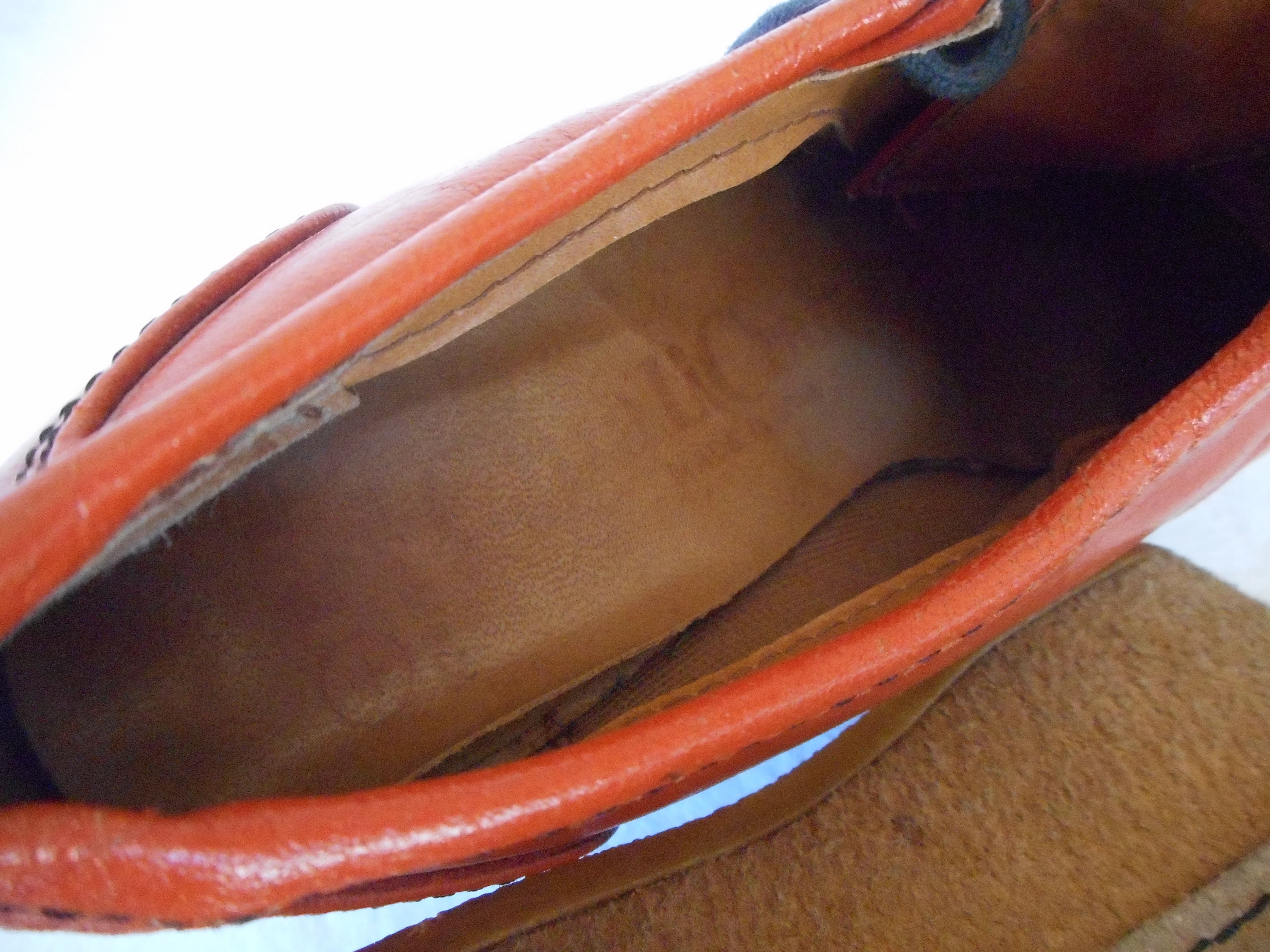 Vintage 1970s Orange Platform Shoes