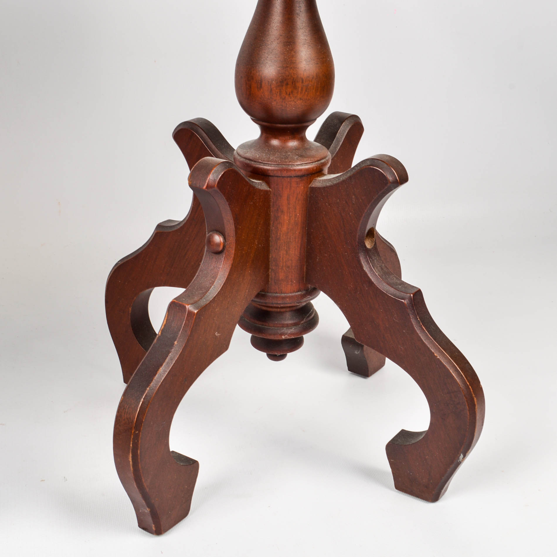 Mahogany Side Tables With Marble Tops