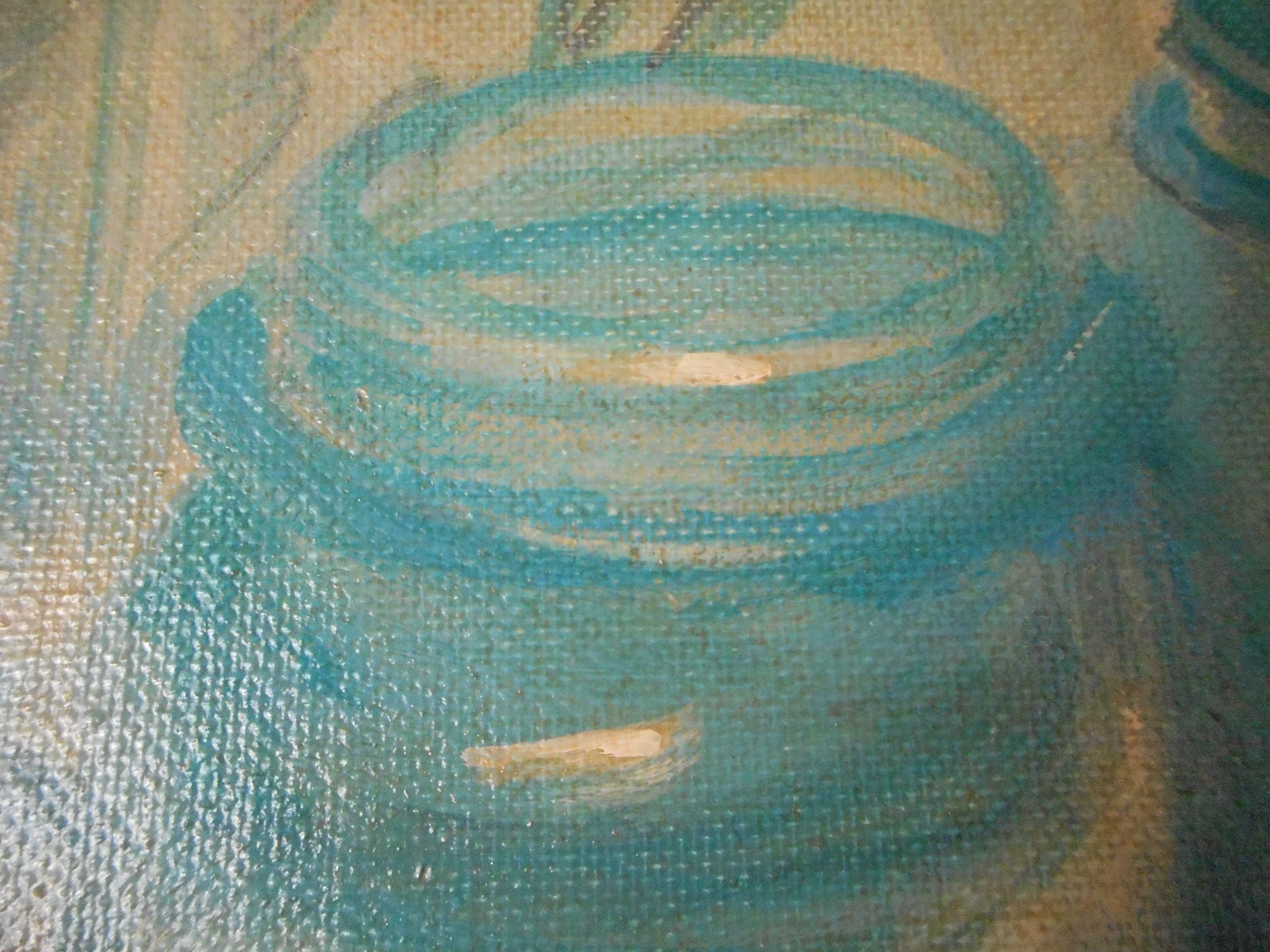 Original Oil Painting Still Life with Mason Jars and Pears