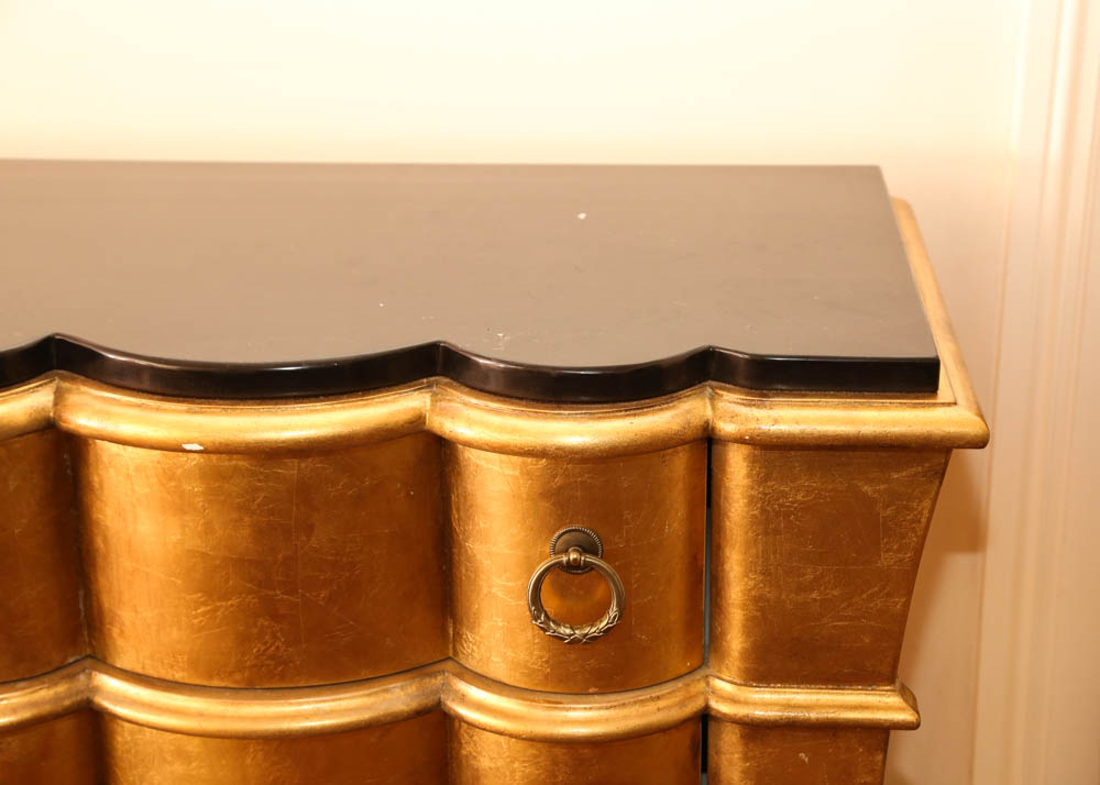 Gold Leaf Scallop Front Chest by Pulaski Furniture